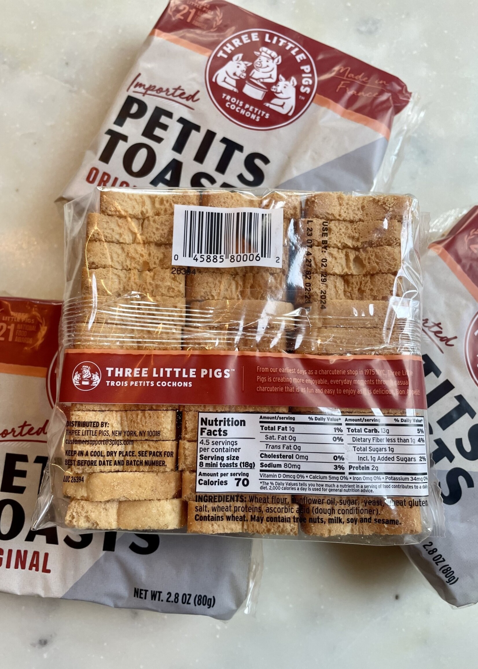 Trois Petits Cochons, Petits Toasts 2.8oz (80g)
