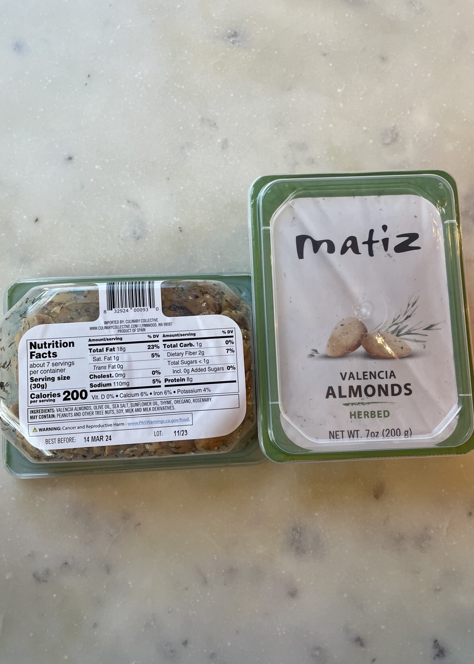 Matiz Herbed Valencia Almonds7oz (200g)