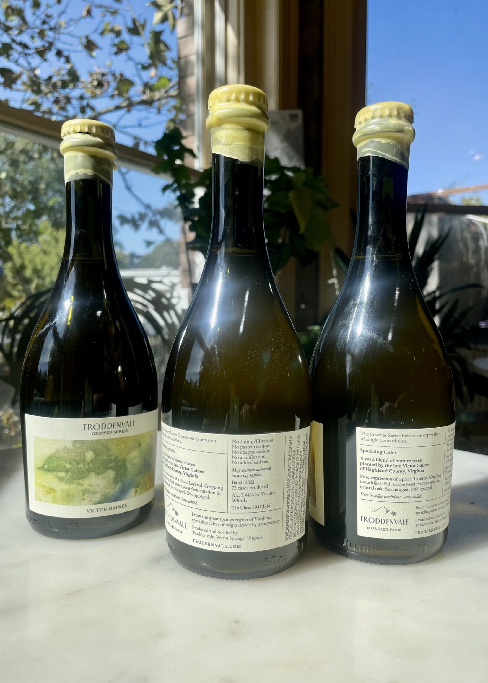 Troddenvale Growers Series Cider, Victor Gaines, Virginia 2021