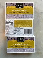 Cole’s Fine Foods Smoked Trout w/ Lemon & Cracked Pepper 3.2oz (91g)