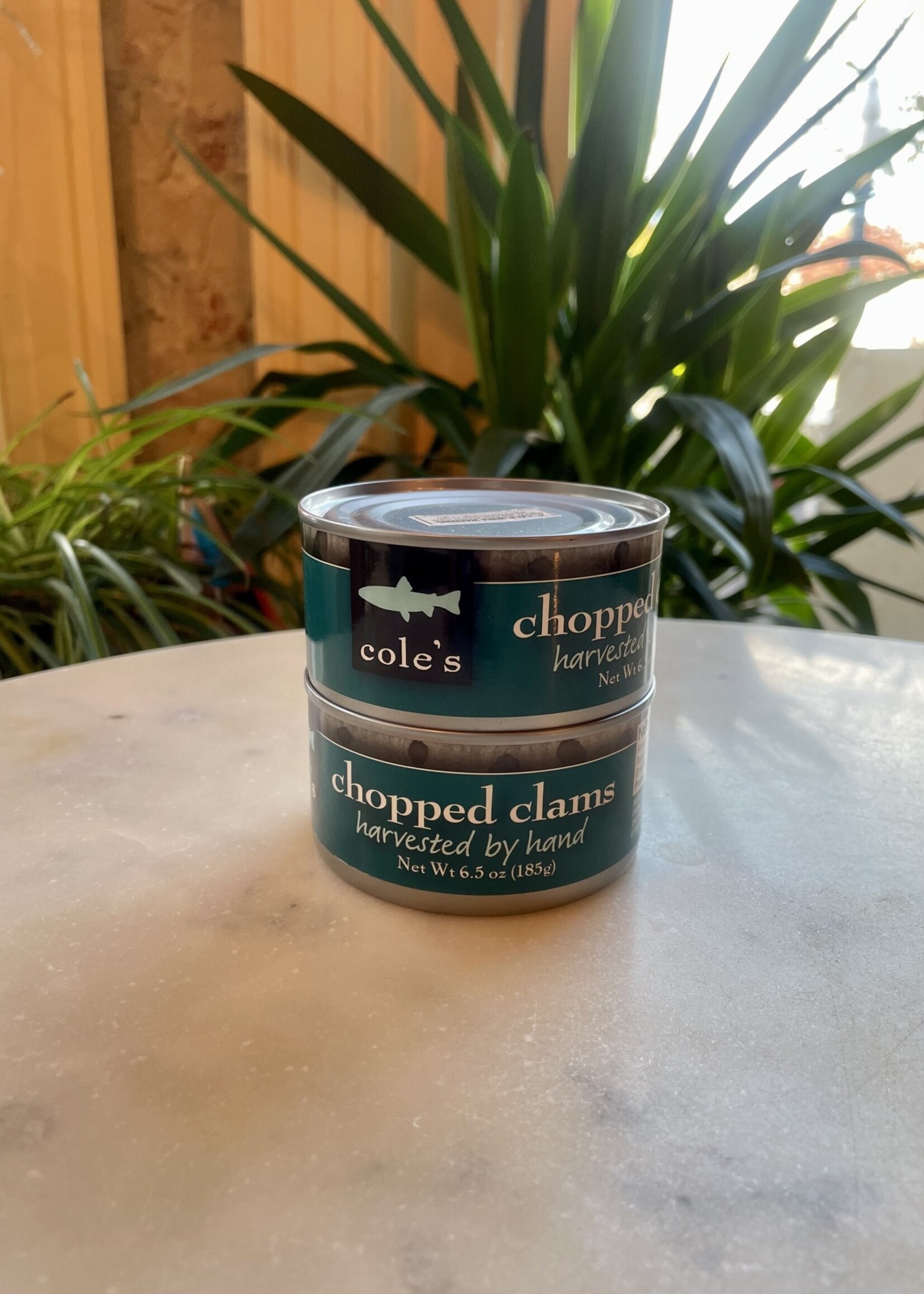 Cole’s Fine Food Chopped Clams Harvested by Hand 6.5oz (185g)