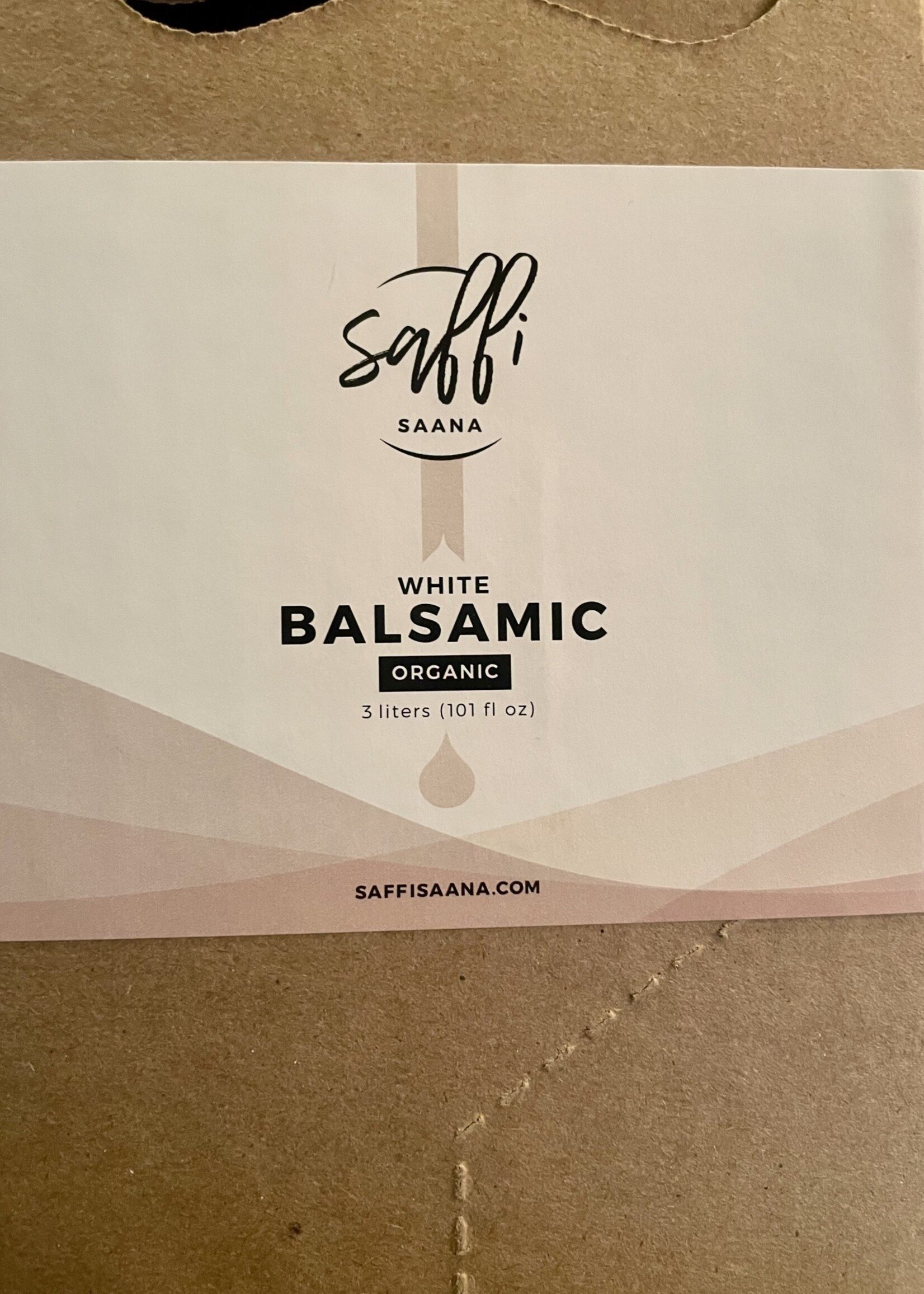 White Balsamic-Saffi Saana - 375ml bottle