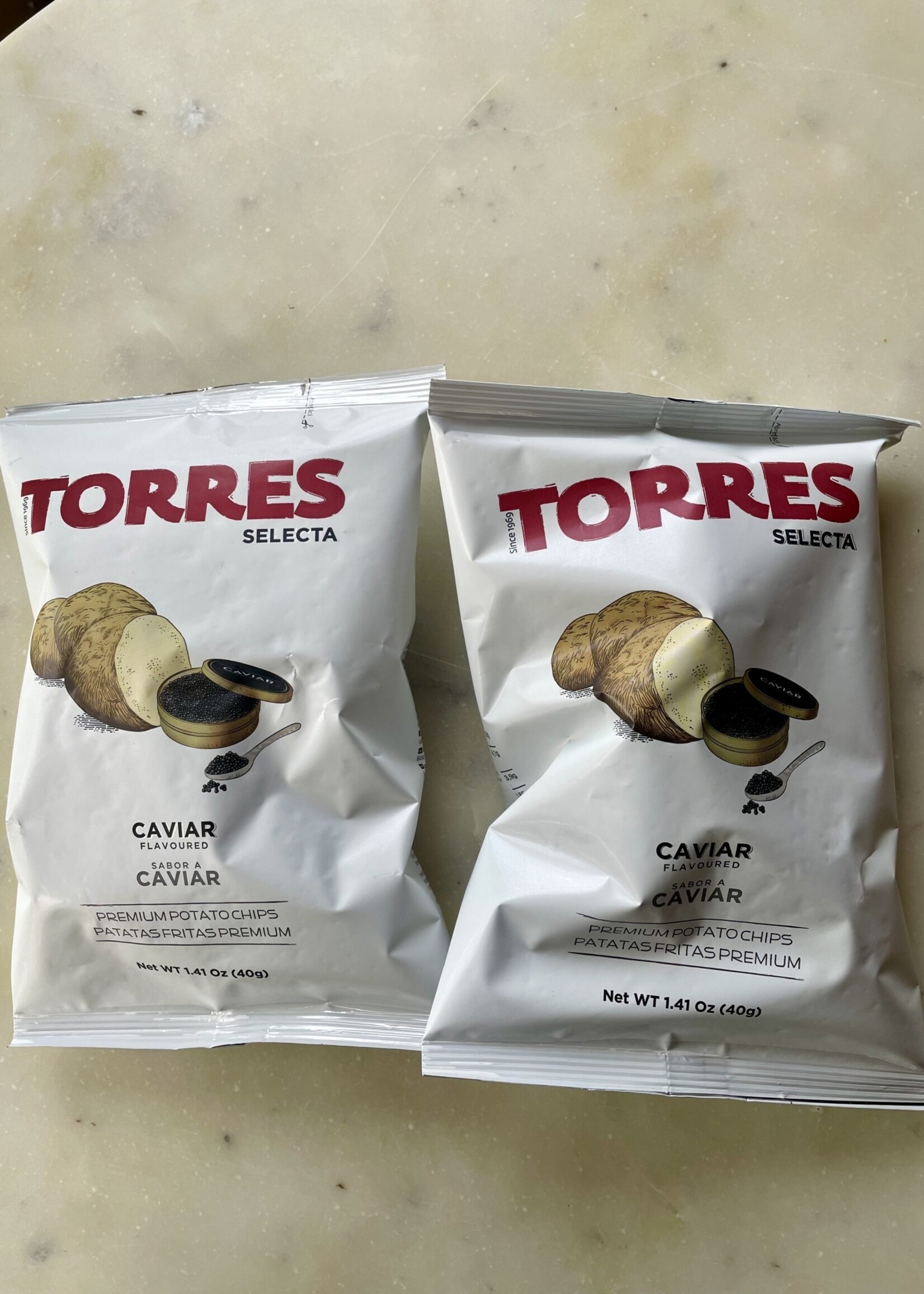Torres Selecta, Caviar Potato Chips 40g (1.41oz)