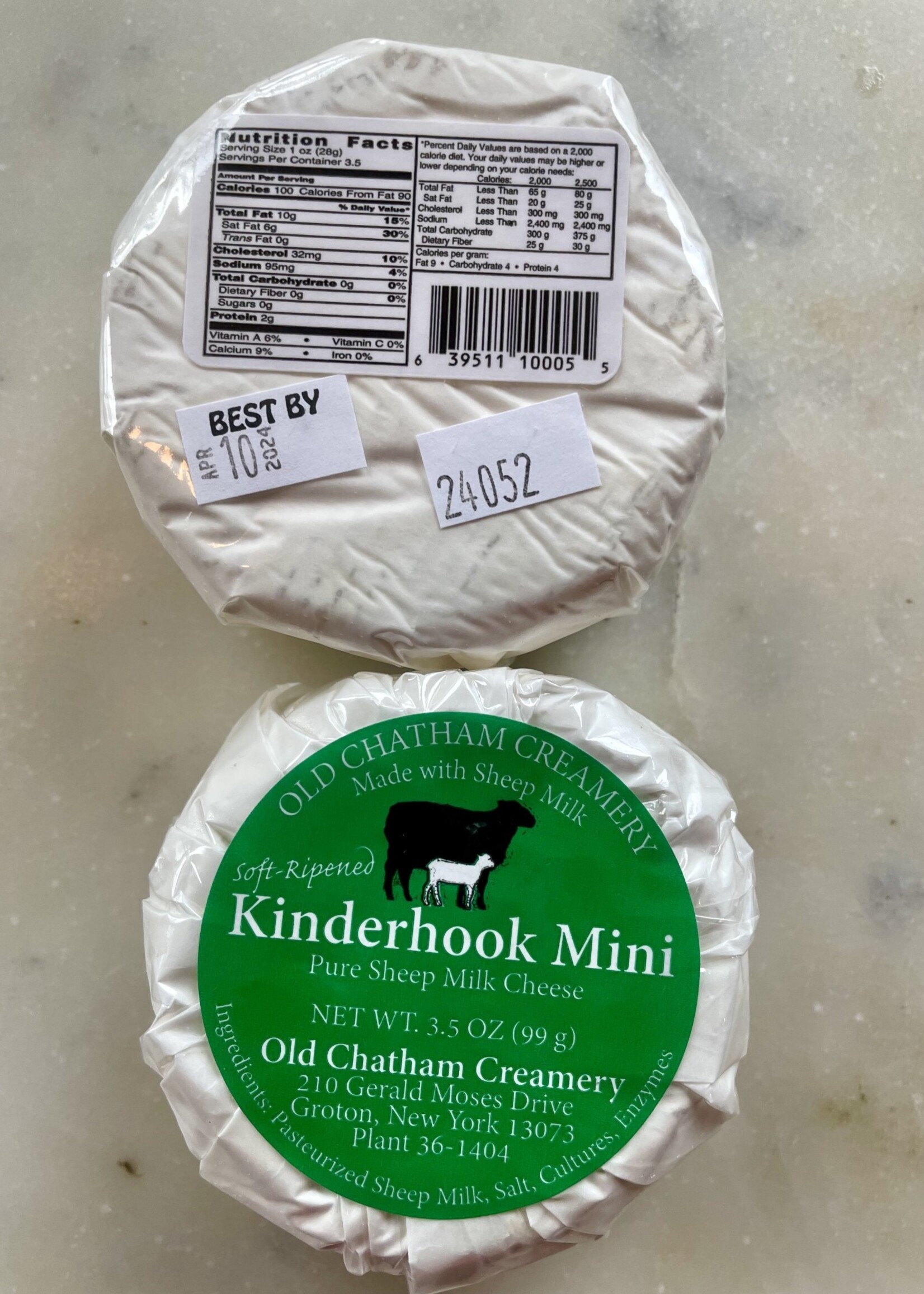 Old Chatham Creamery, Kinderhook Mini Soft Ripened Sheep Milk Cheese 3.5oz (99g)