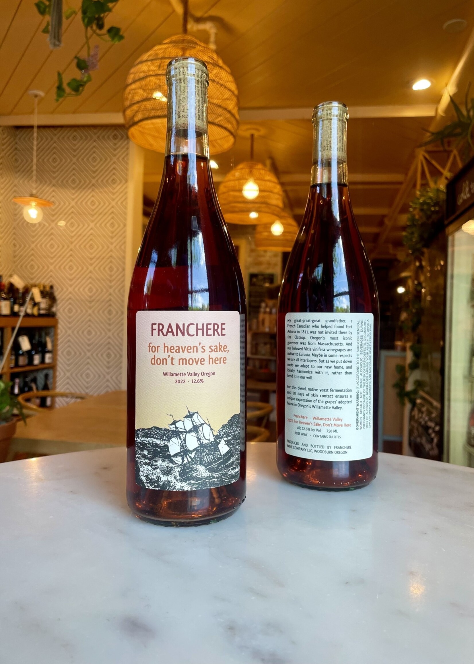 Franchere Wine Company, For Heaven’s Sake, Don’t Move Here, Willamette Valley, Oregon 2022