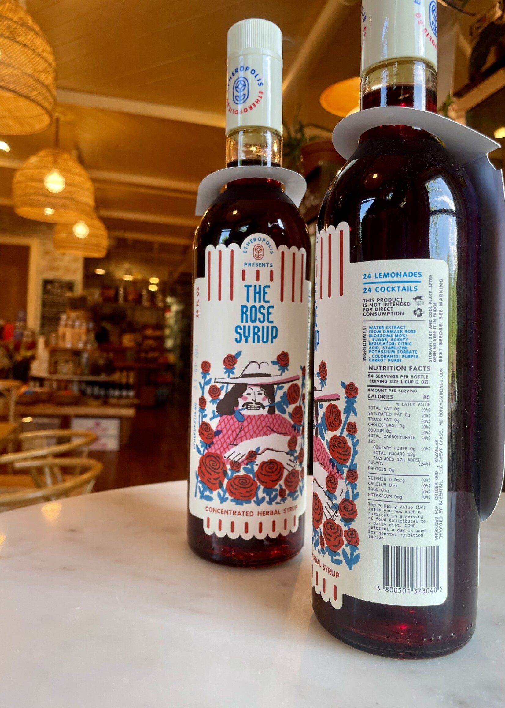 Etheropolis Herbal Rose Damascene Syrup