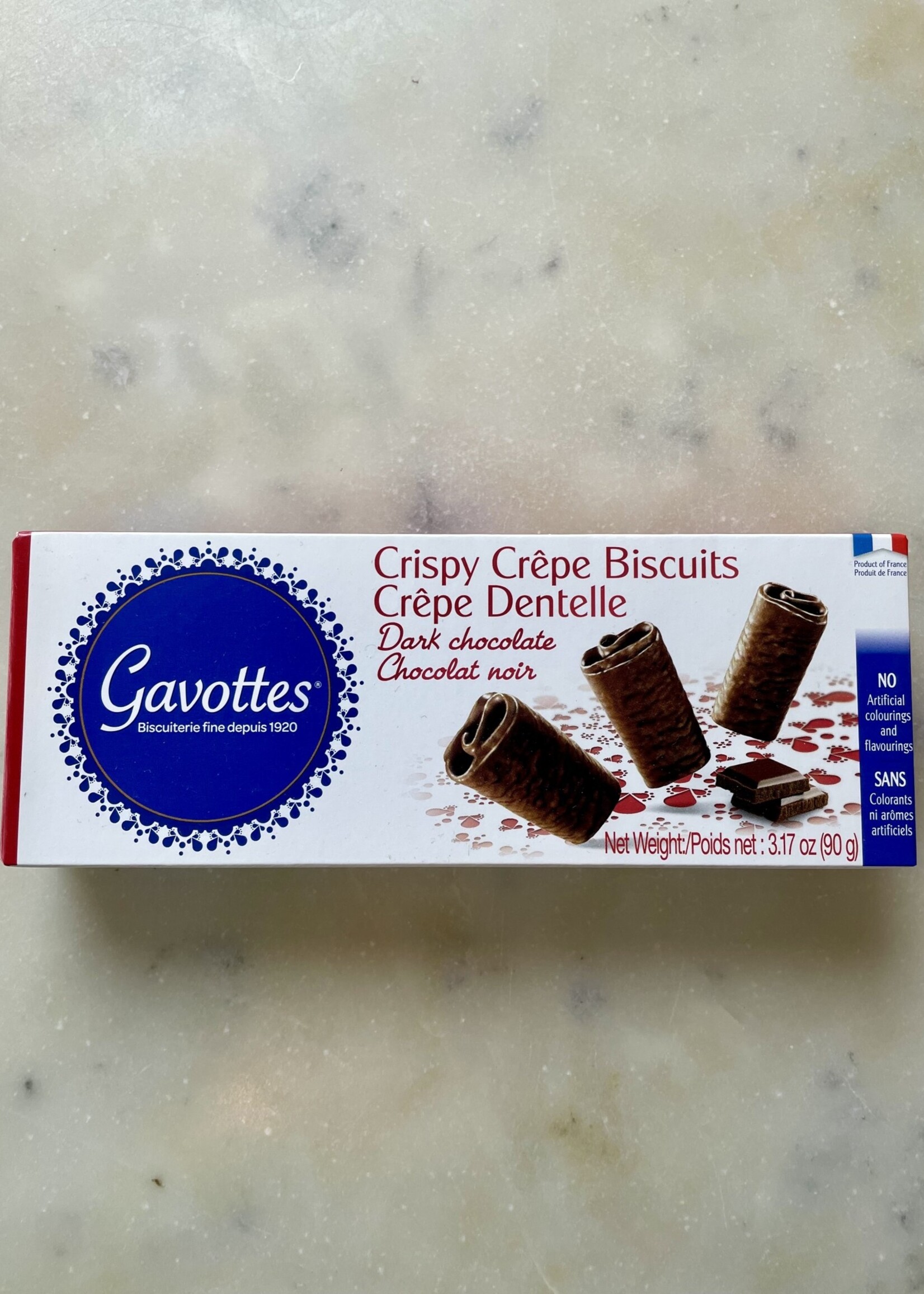 Gavottes Biscuiterie Dark Chocolate Crispy Crêpe Biscuits 3.17oz (90g)