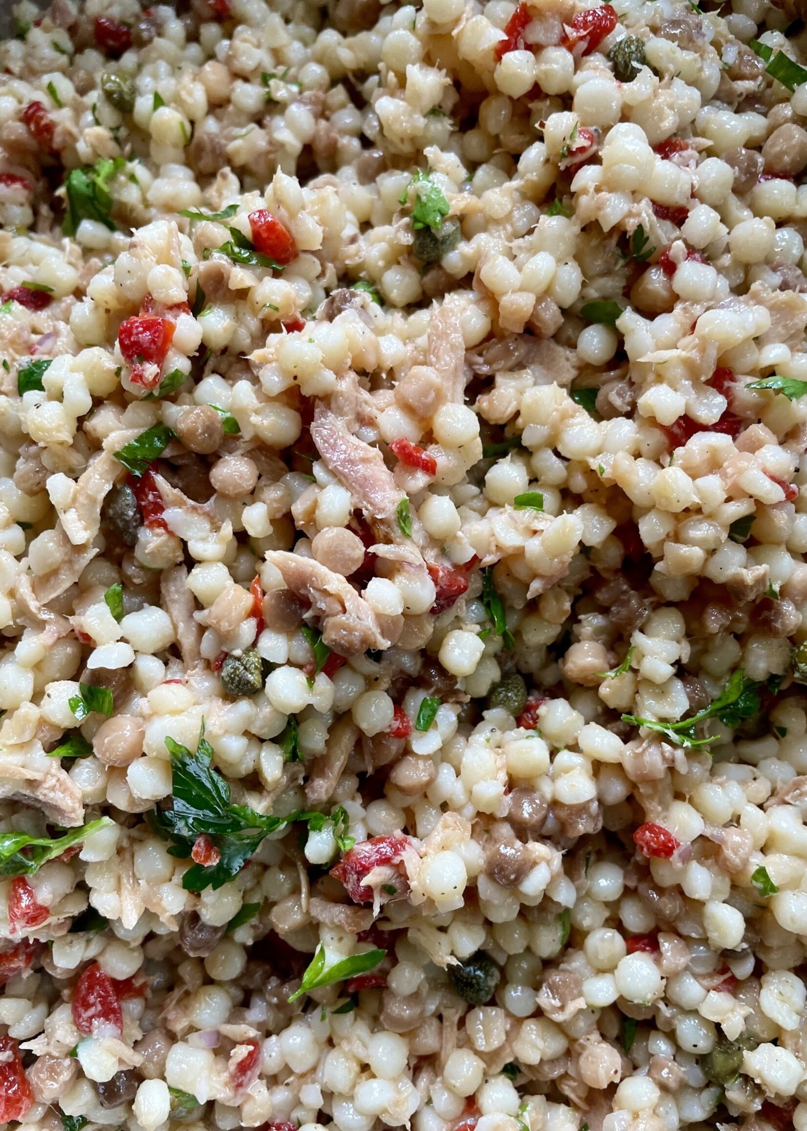Fregola, Cannellini, Tuna Salad Large (16oz)
