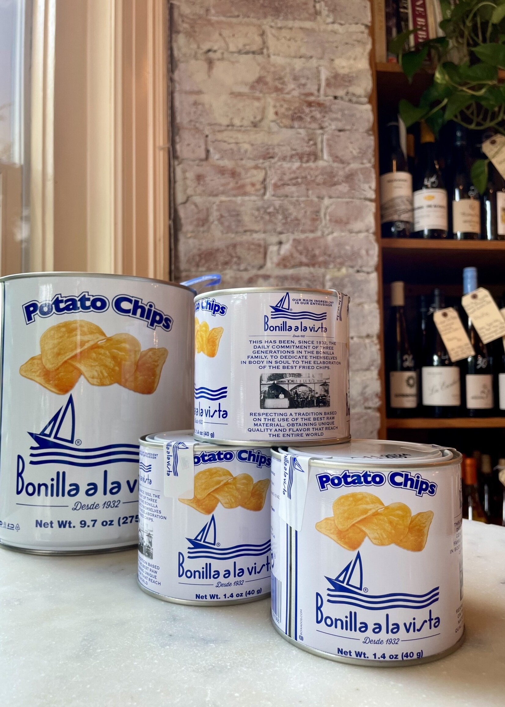 Bonilla a La Vista Potato Chips Tin 40g