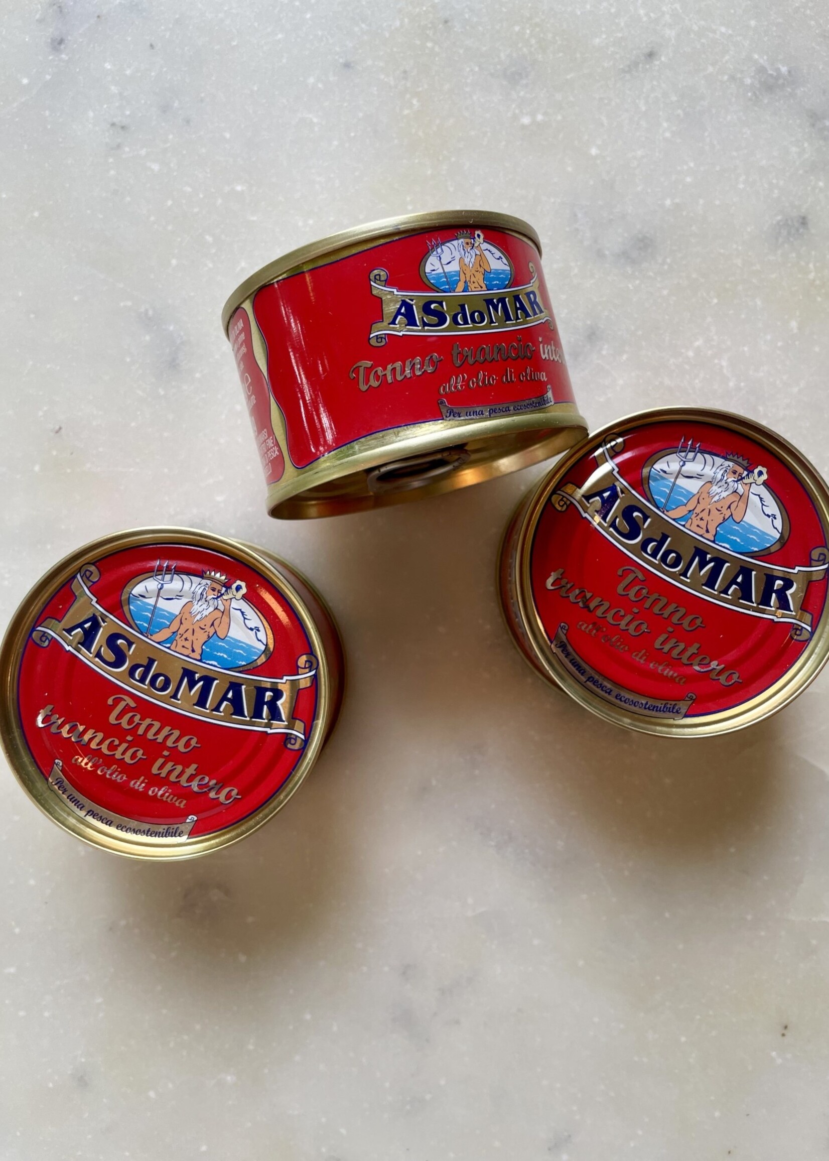 Ás do Mar Solid Light Tuna in Olive Oil Italy 3.52 oz (100g) 2-Pack