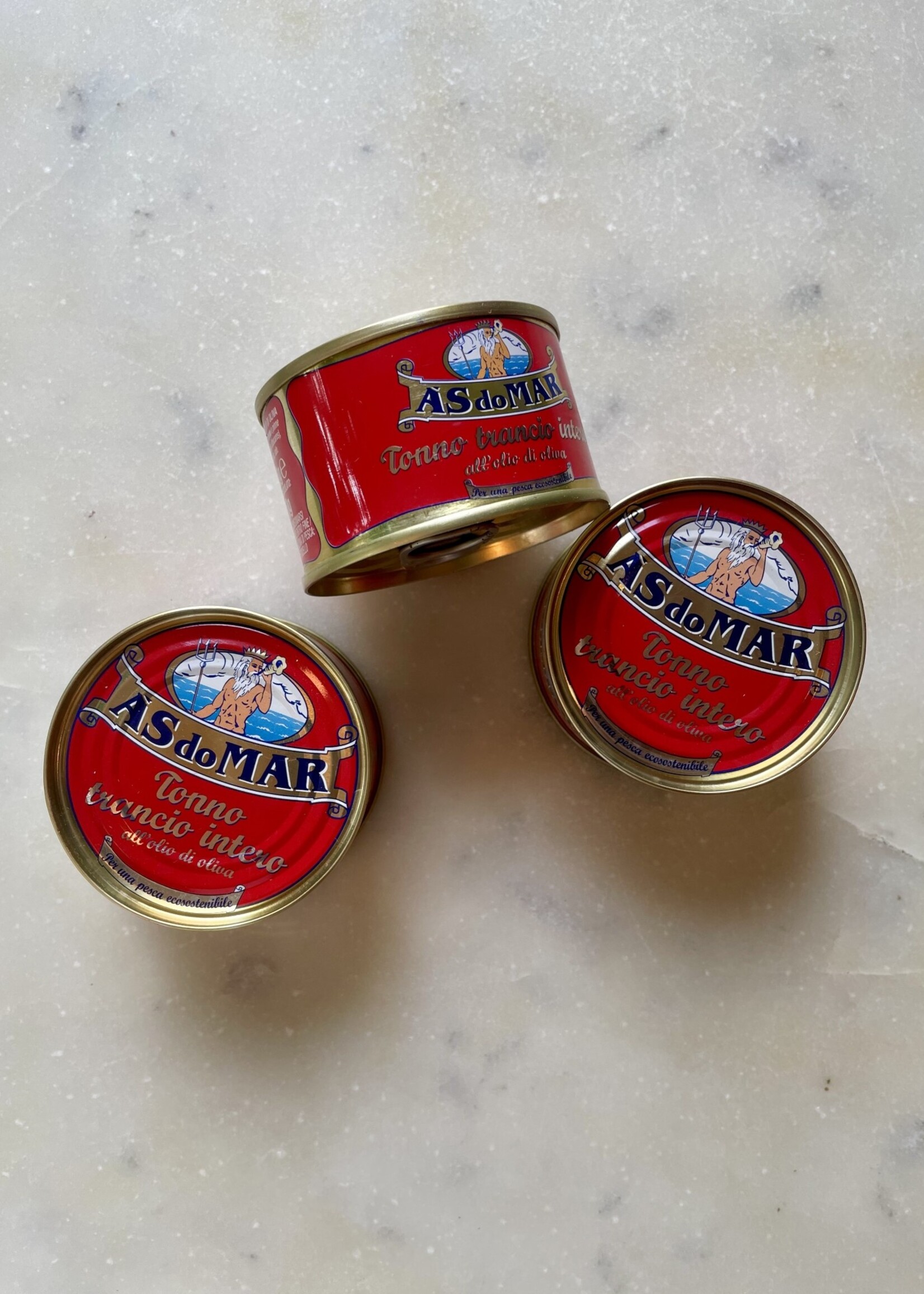 Ás do Mar Solid Light Tuna in Olive Oil Italy 3.52 oz (100g) 2-Pack