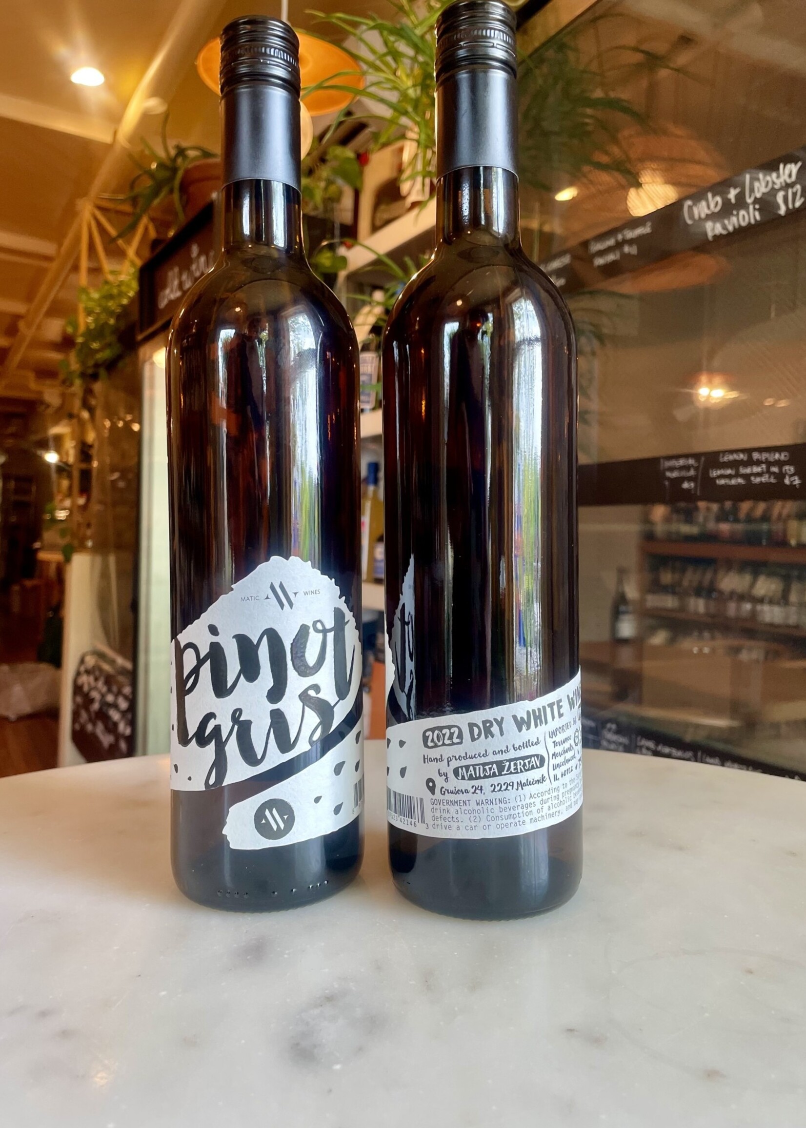 Matic Wines Light Skin-Contact Pinot Gris, Slovenia 2022