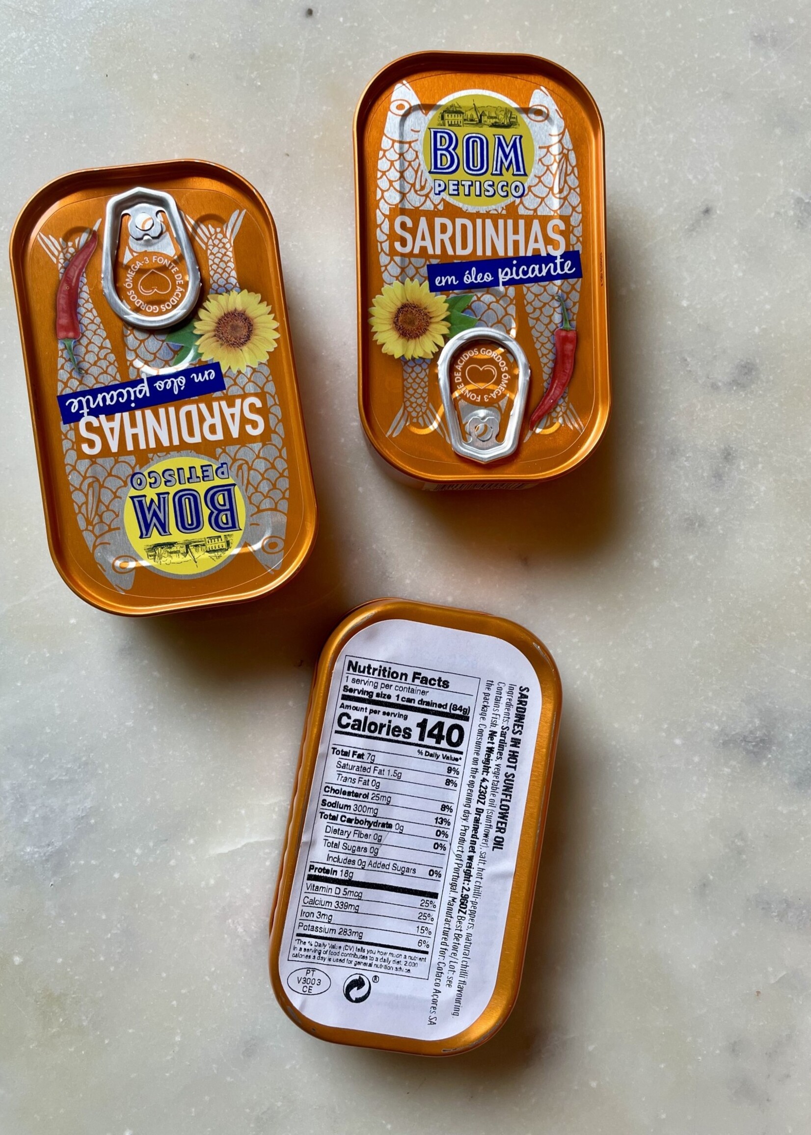 Bom Petisco Sardines in Spicy Sunflower Oil 4.23 oz