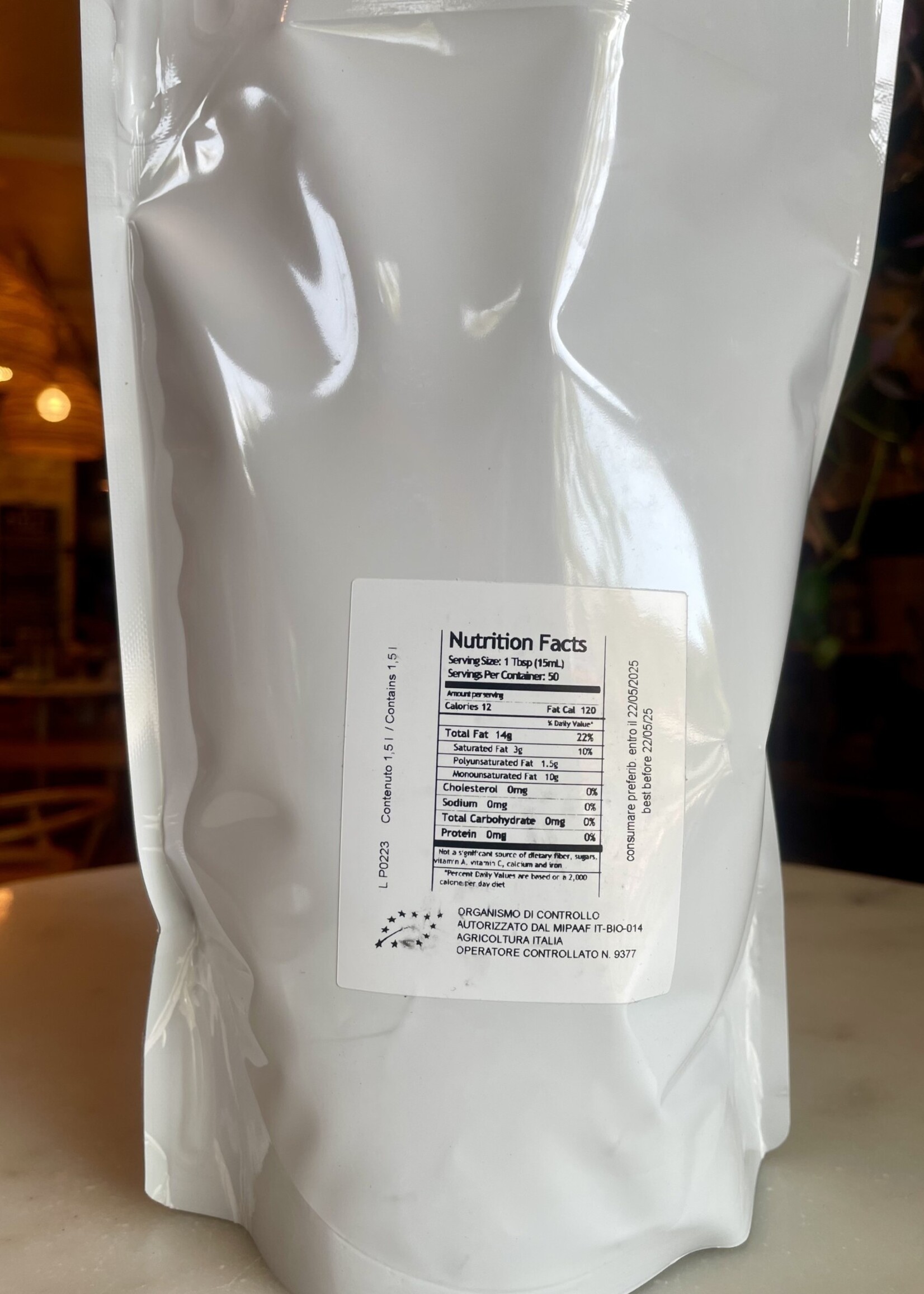 Arianna Occhipinti Olio d’Ulivi Panteret Tonda Iblea, Italy 2023 1.5L bag
