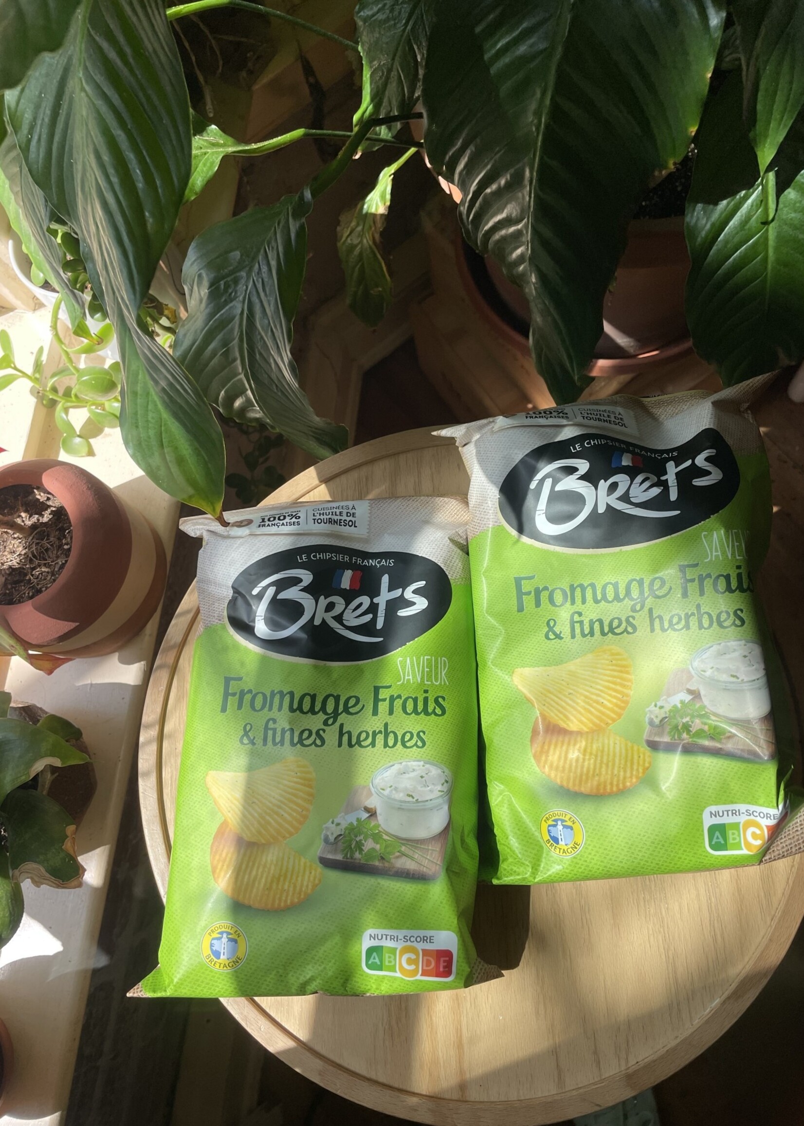 Brets Le Chipsier Français Saveur Fresh Cheese and Herb Chips, Bretagne, France 5.4oz (125g)