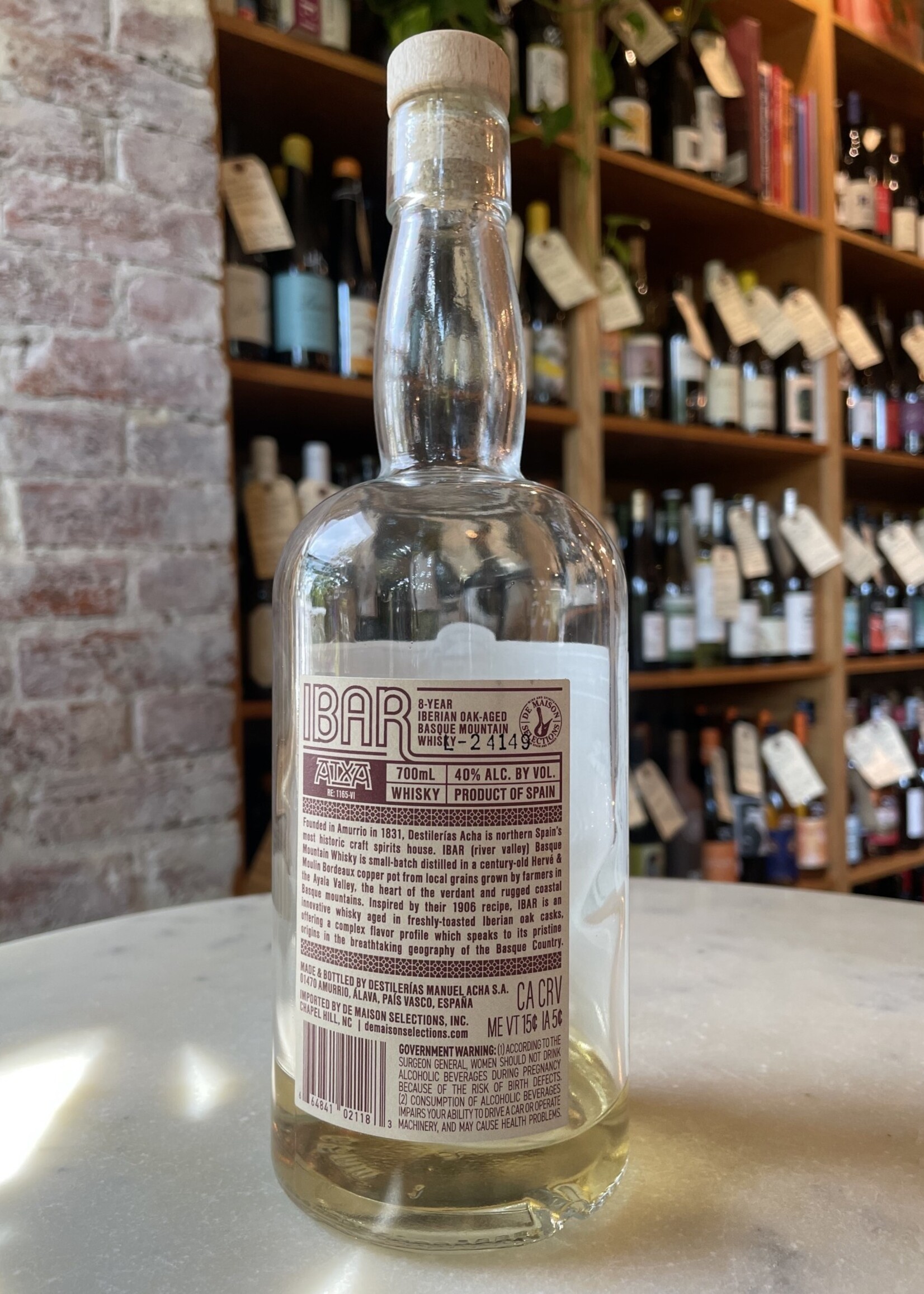 Destilerias Acha Ibar 8year Basque Mountain Whisky, Spain 700mL