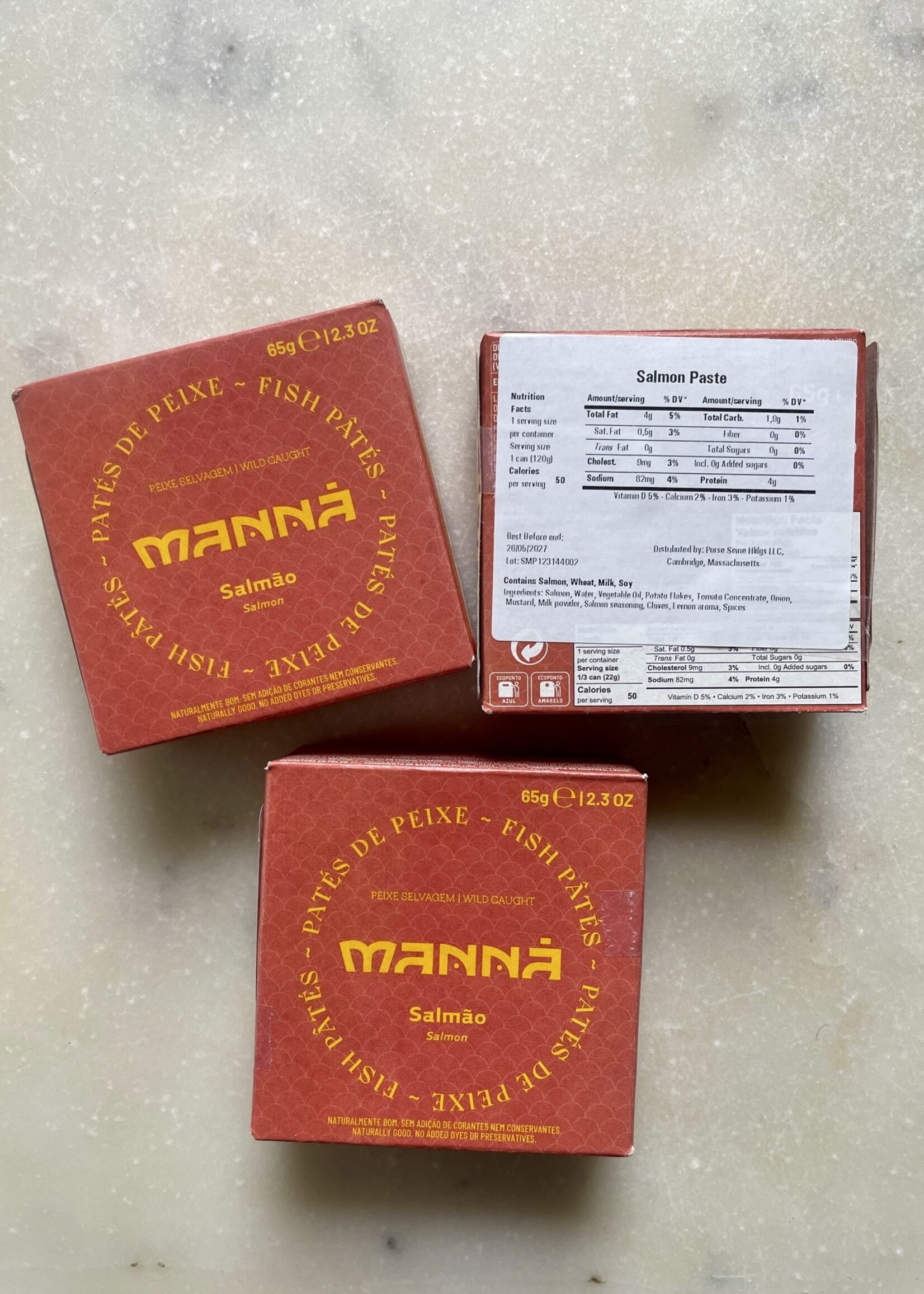 Manná Peixe em Conserva Salmon Pate 2.3oz (65g)