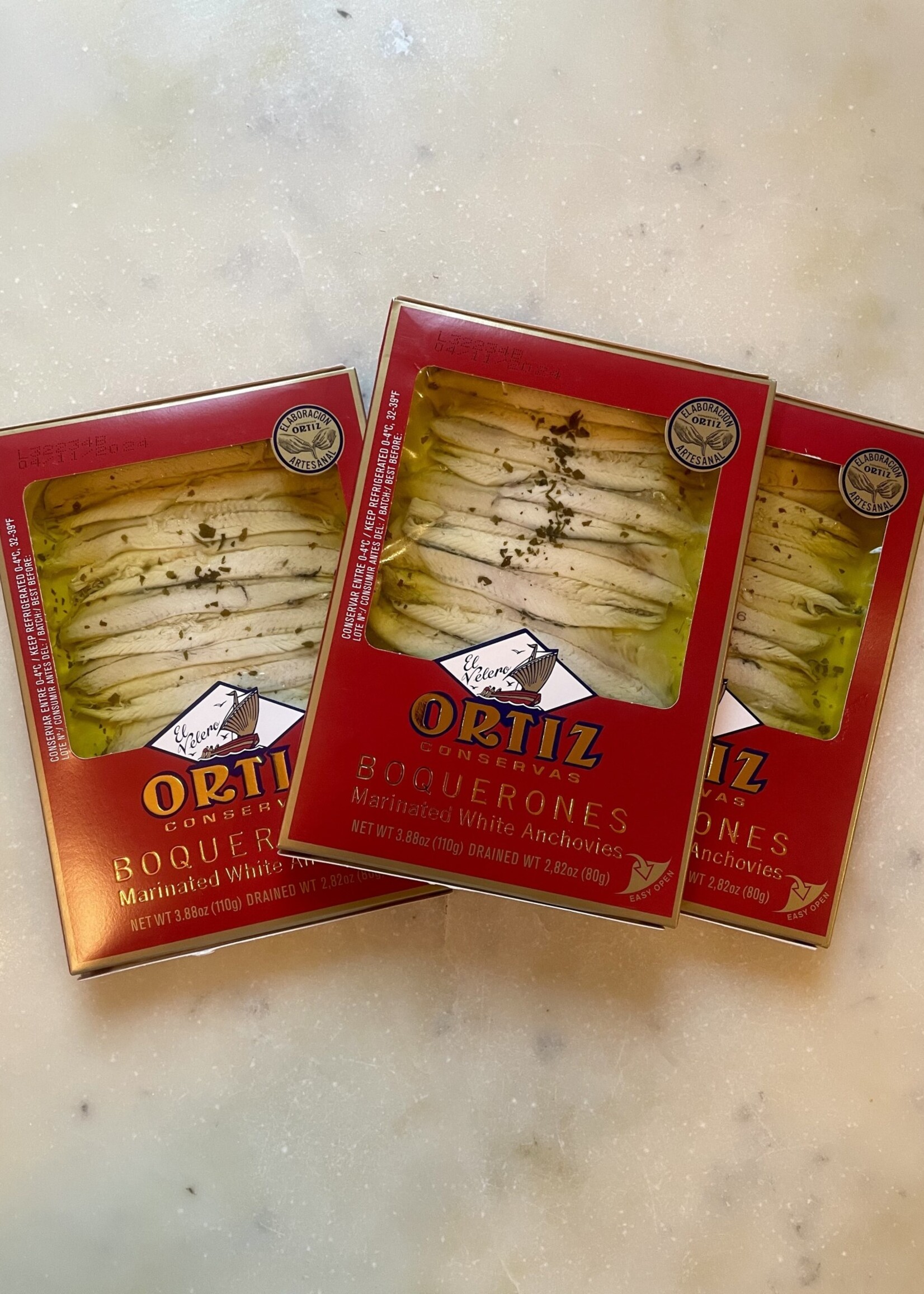 Ortiz Boquerones White Anchovies 2.82oz (80g)