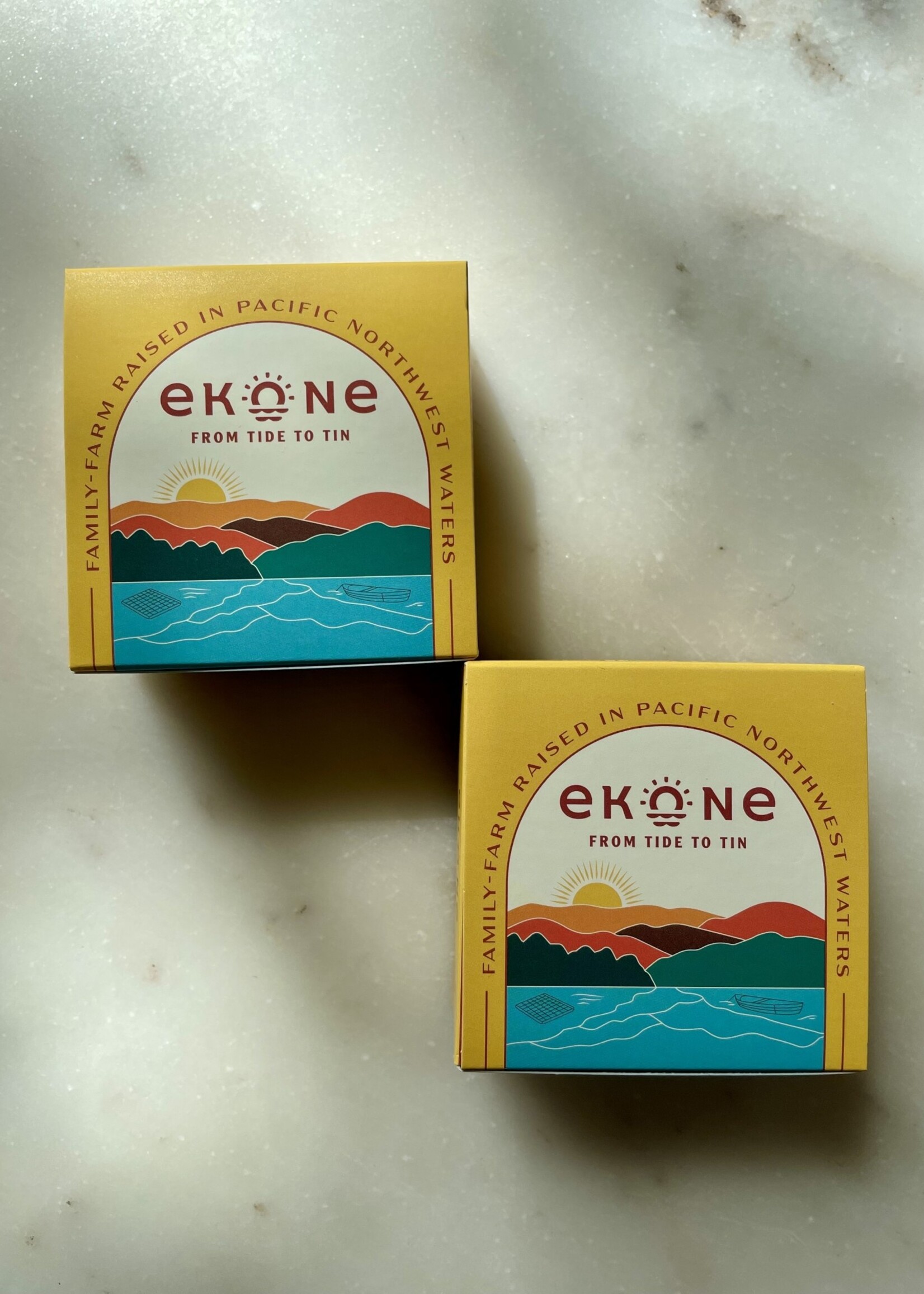 Ekone Oyster Co. Original Lemon Pepper Smoked Oysters 3oz (185g) Pacific Northwest