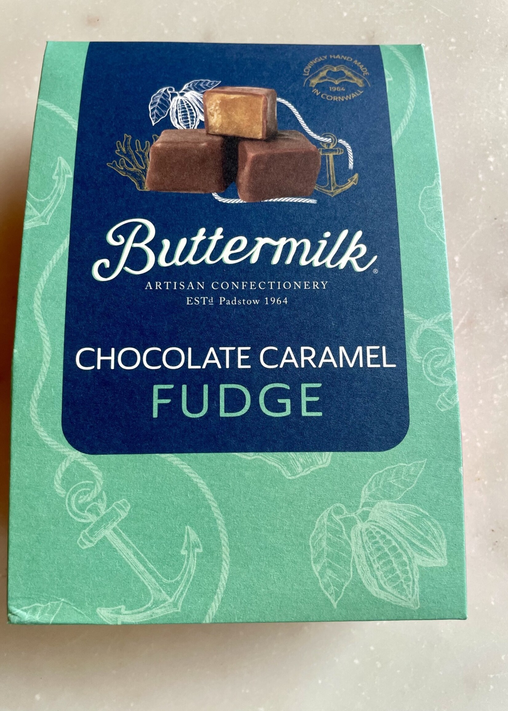 Buttermilk Artisan Confectionery, Chocolate Caramel Sea Salt Fudge 4.94oz (140g)