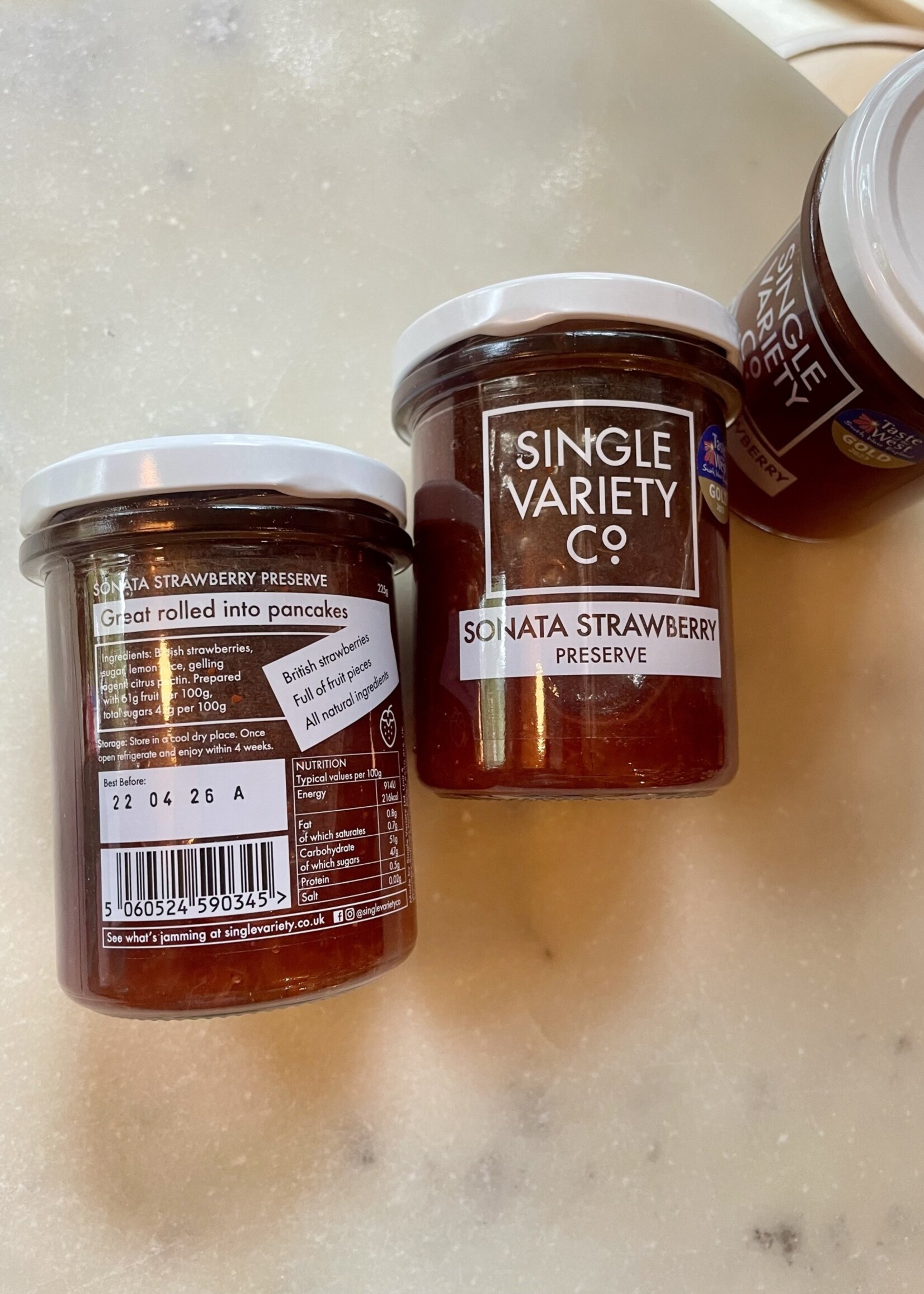 Single Variety Co. Sonata Strawberry Preserve 225g