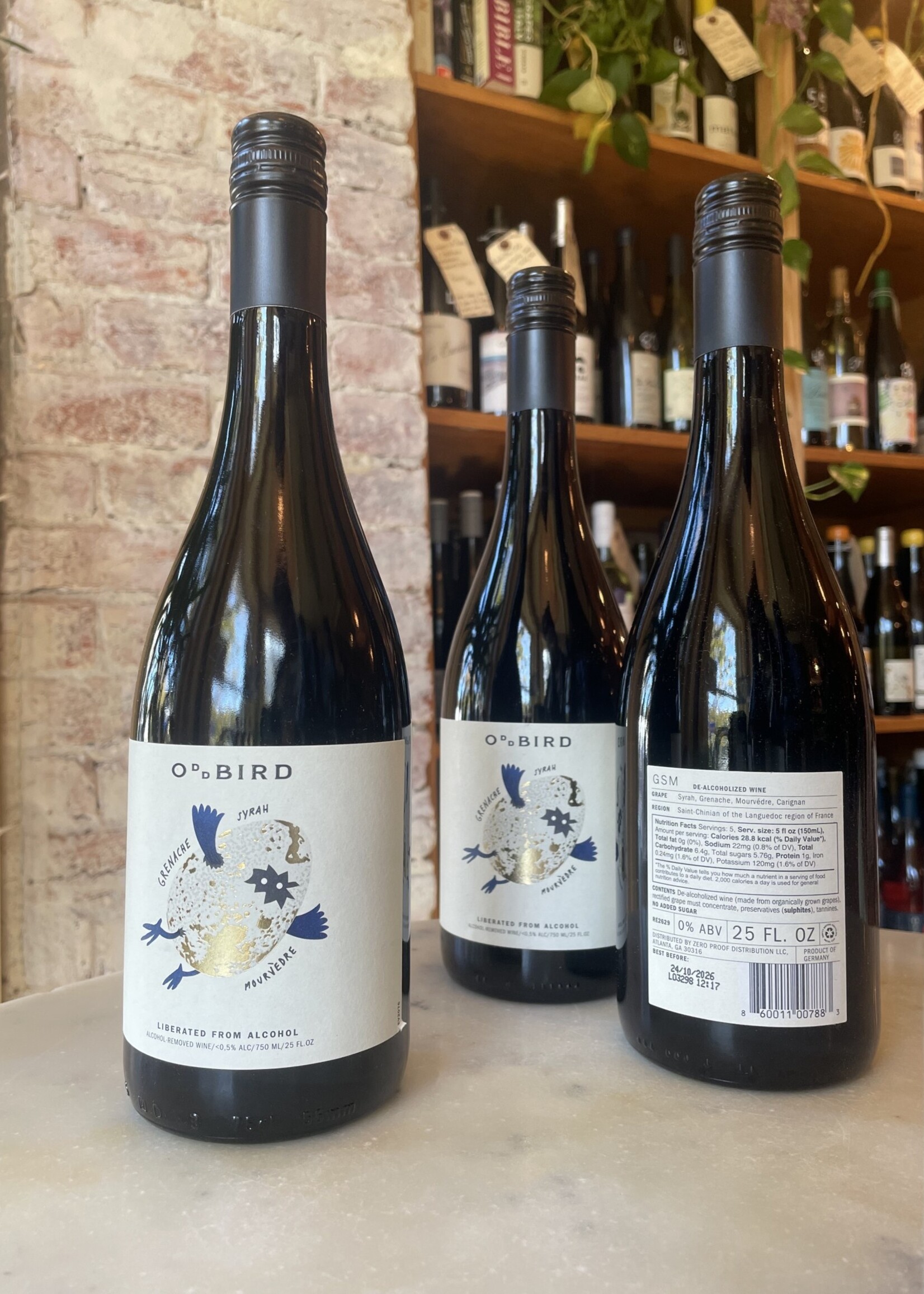 Oddbird GSM Non-Alcoholic Red Wine, Saint-Chinian, Languedoc, France 25fl oz