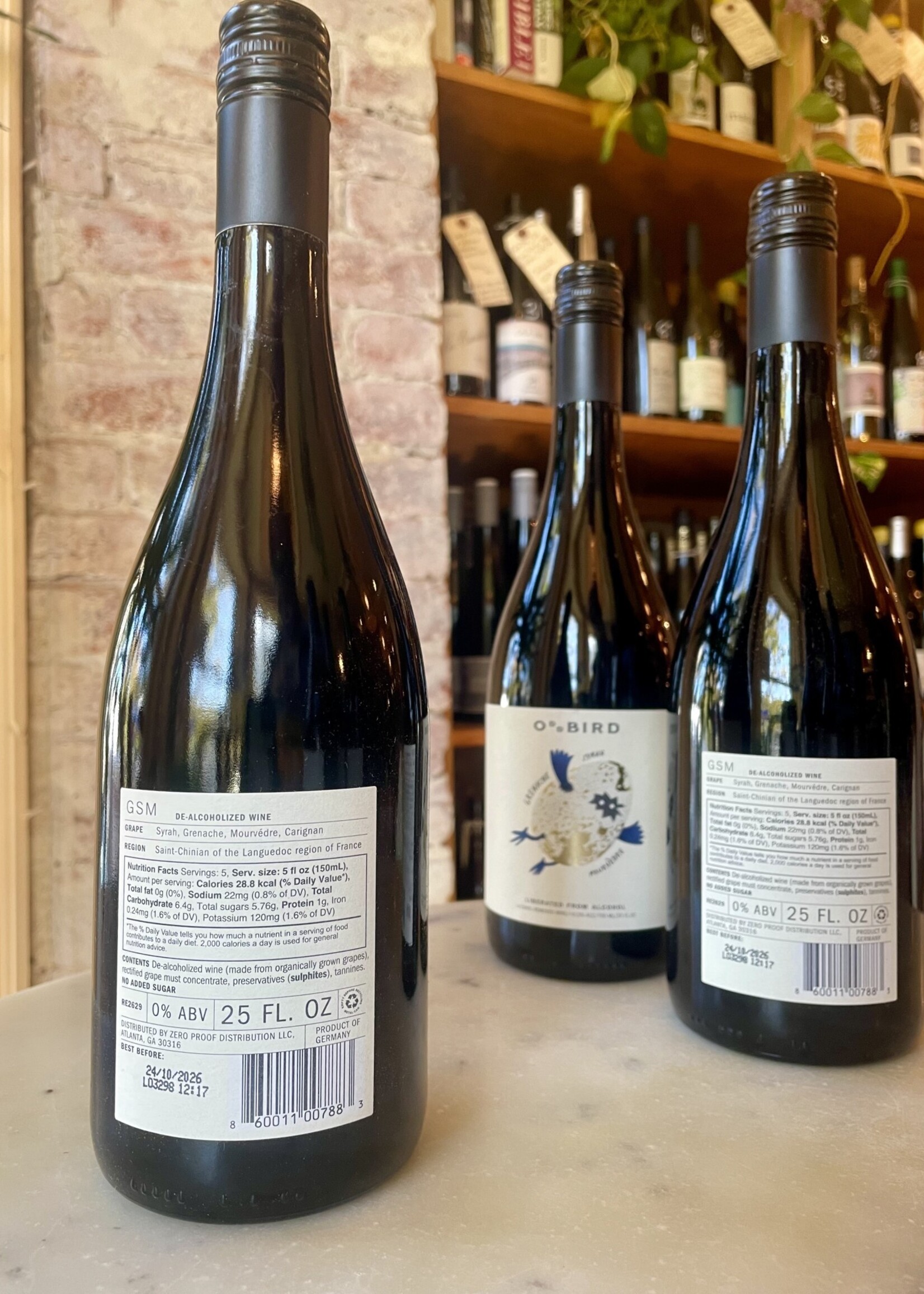 Oddbird GSM Non-Alcoholic Red Wine, Saint-Chinian, Languedoc, France 25fl oz