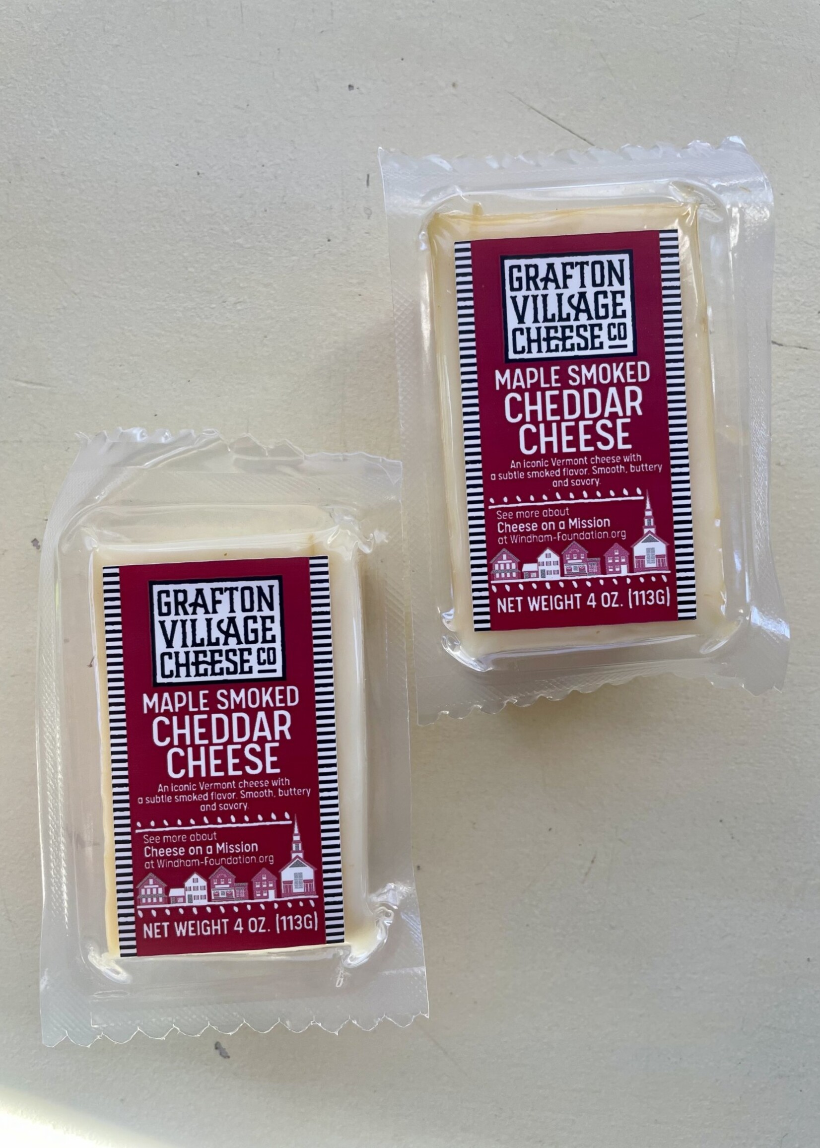 Grafton Village Cheese Co, Maple Smoked Cheddar Cheese, Grafton, Vermont 4oz (113g)