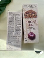 Miller’s Toast Plum & Date (3.5oz) 100g