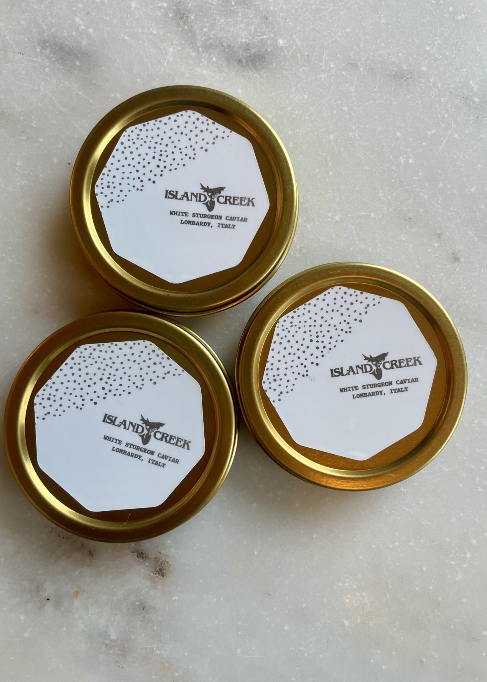 Island Creek, White Sturgeon Caviar, Lombardy,  Italy30g