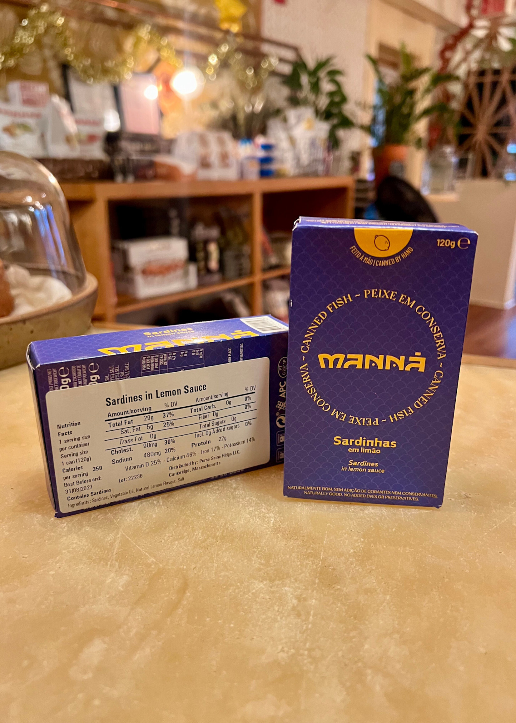 Manná Peixe em Conserva, Sardines in Lemon Sauce, Portugal 120g