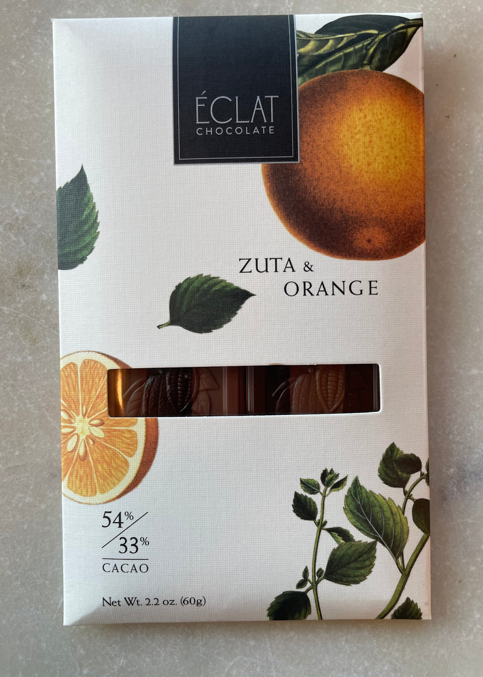 Éclat Chocolate, Zuta & Orange 2.2oz (60g)