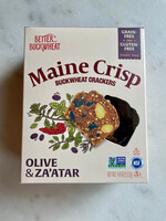 Maine Crisp Better Buckwheat, Olive & Za’atar Crisps Gluten-Free Crackers