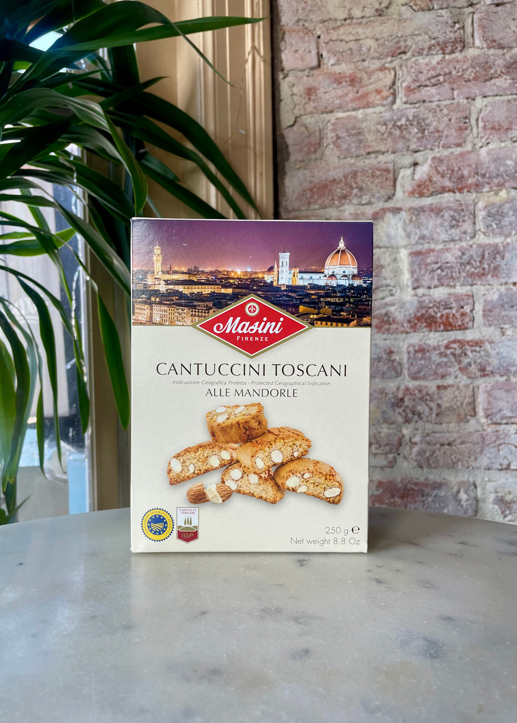 Mastini Firenze, Cantuccini Toscani IGP Alle Mandorle, Almond Biscotti, Tuscany, Italy  8.8oz (250g)