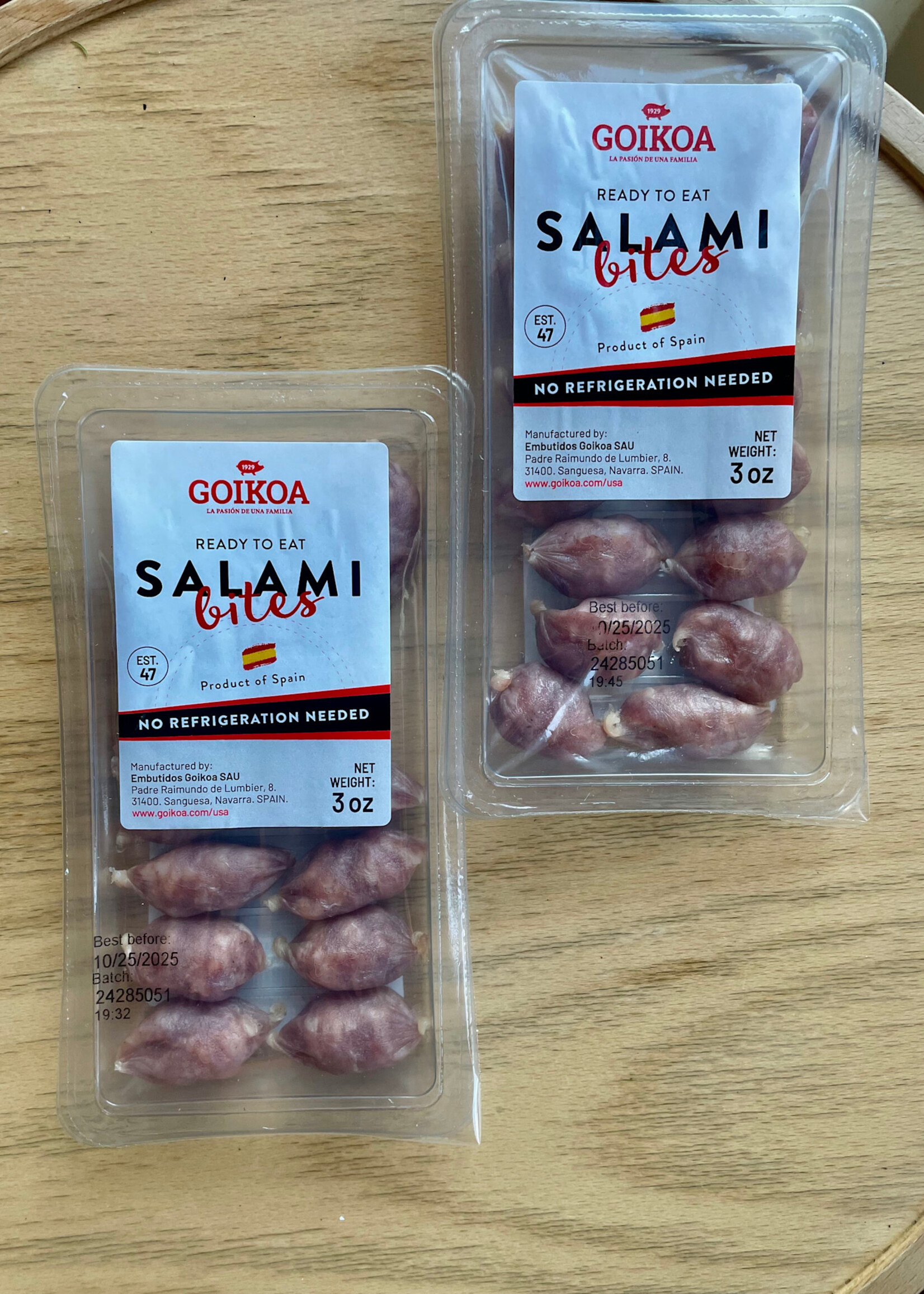 Goika La Pasión de una Familia, Fuet Salami Bites, Sanguesa, Navarra, Spain 3oz
