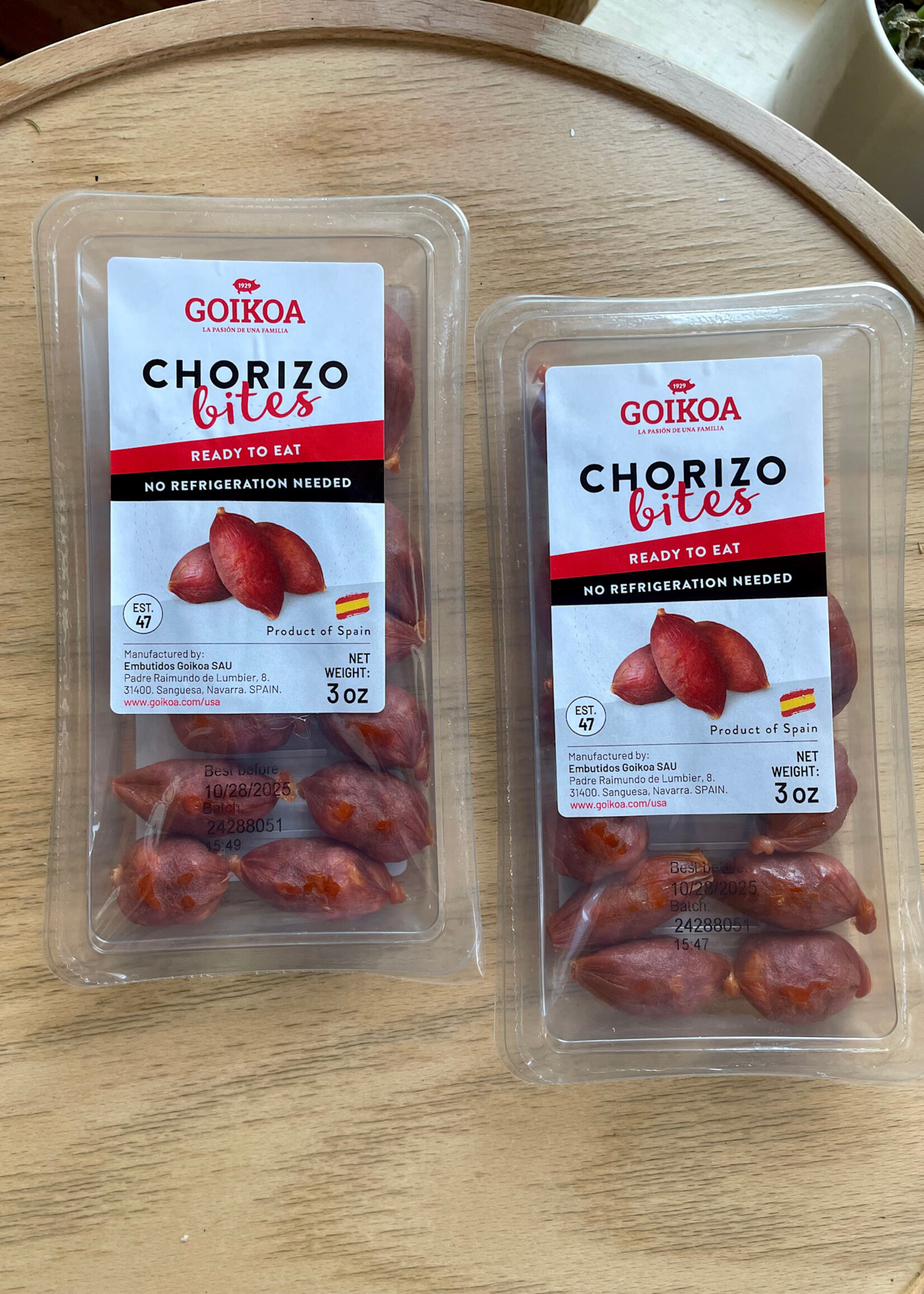 Goika La Pasión de una Familia, Chorizo Bites, Sanguesa, Navarra, Spain 3oz