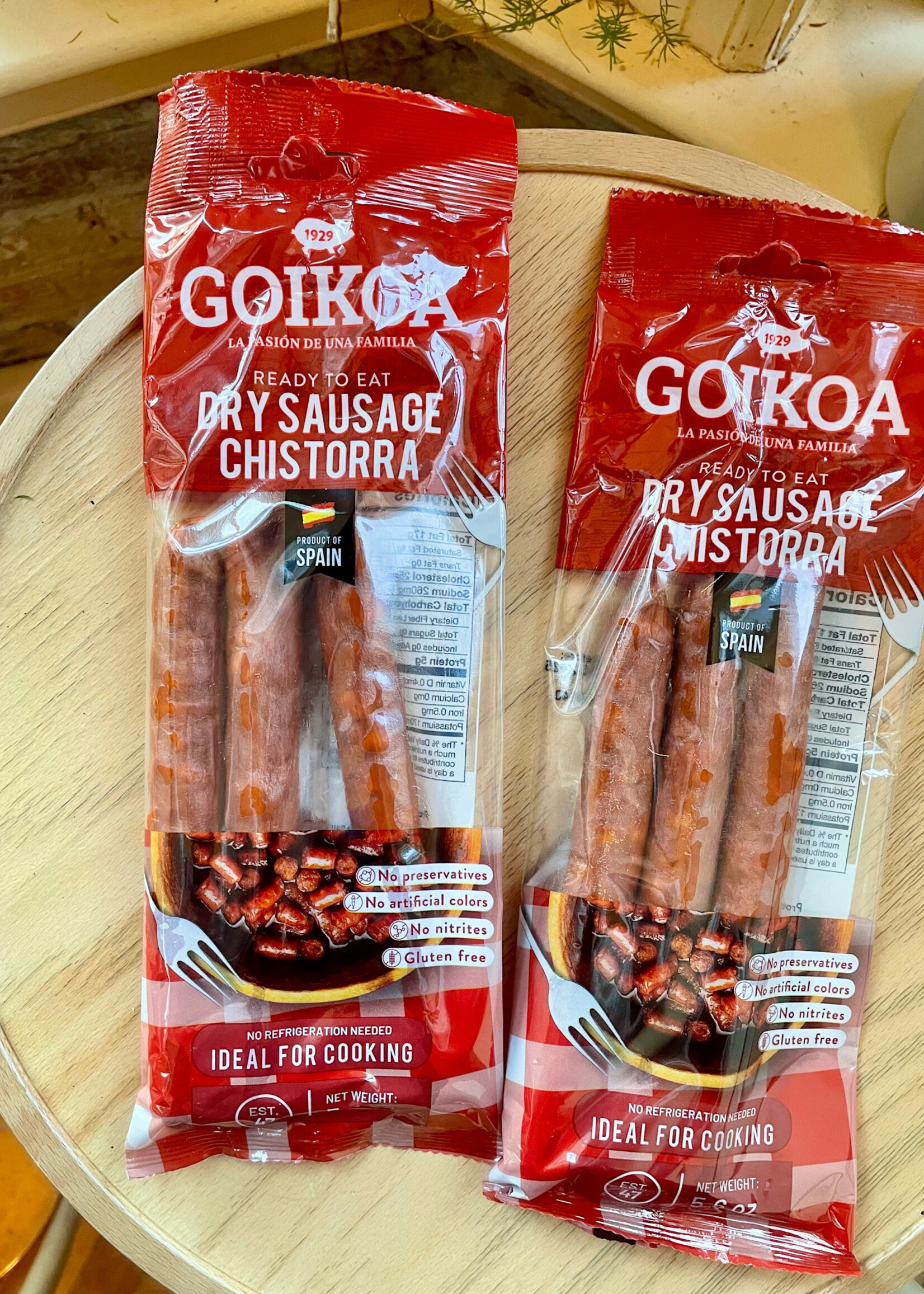 Goika La Pasión de una Familia, Dry Sausage Chistorra, Sanguesa, Navarra, Spain 5.6oz