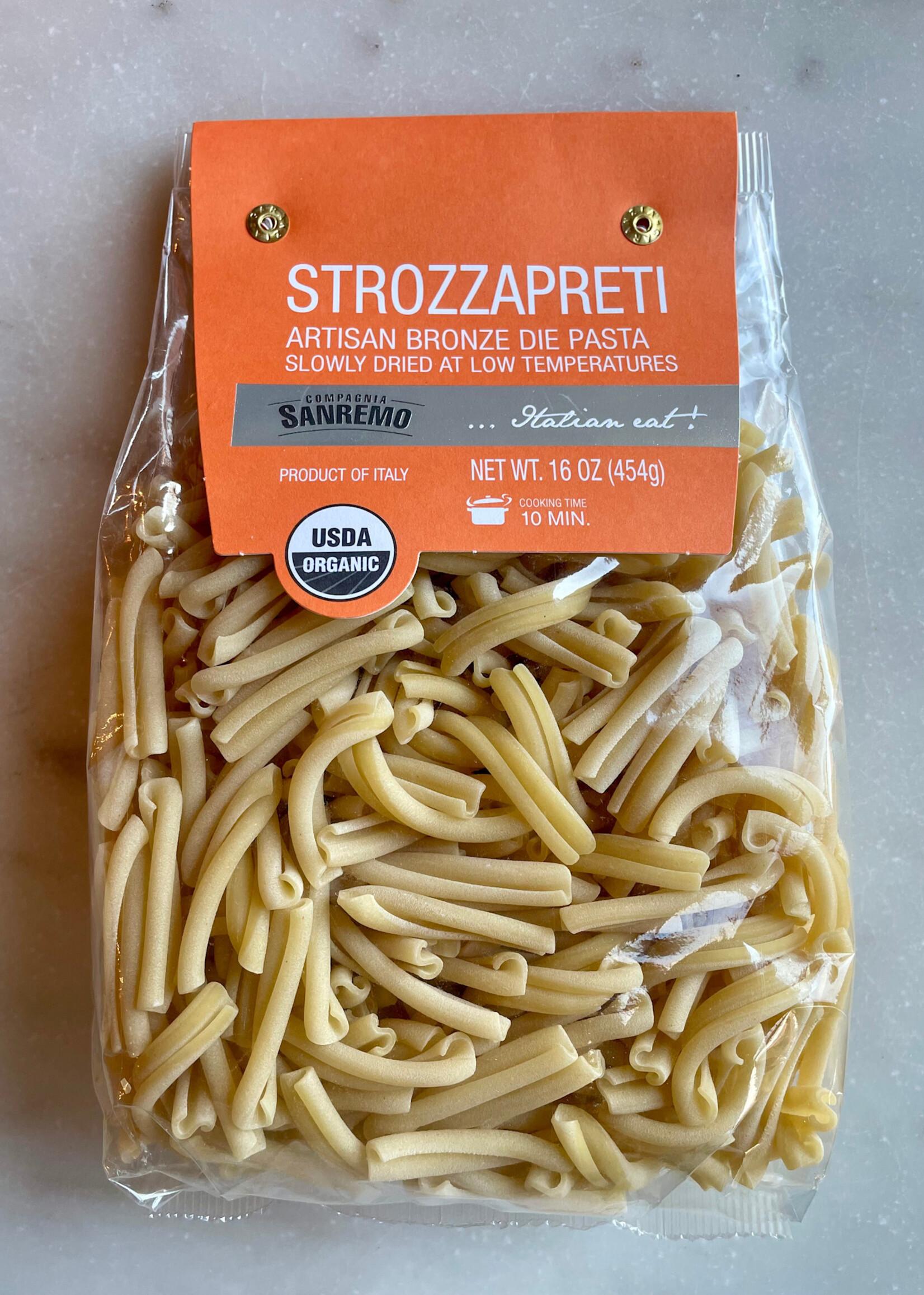 Compagnia Sanremo, Strozzapreti Artisan Bronze Die Pasta, Italy 16oz (454g)