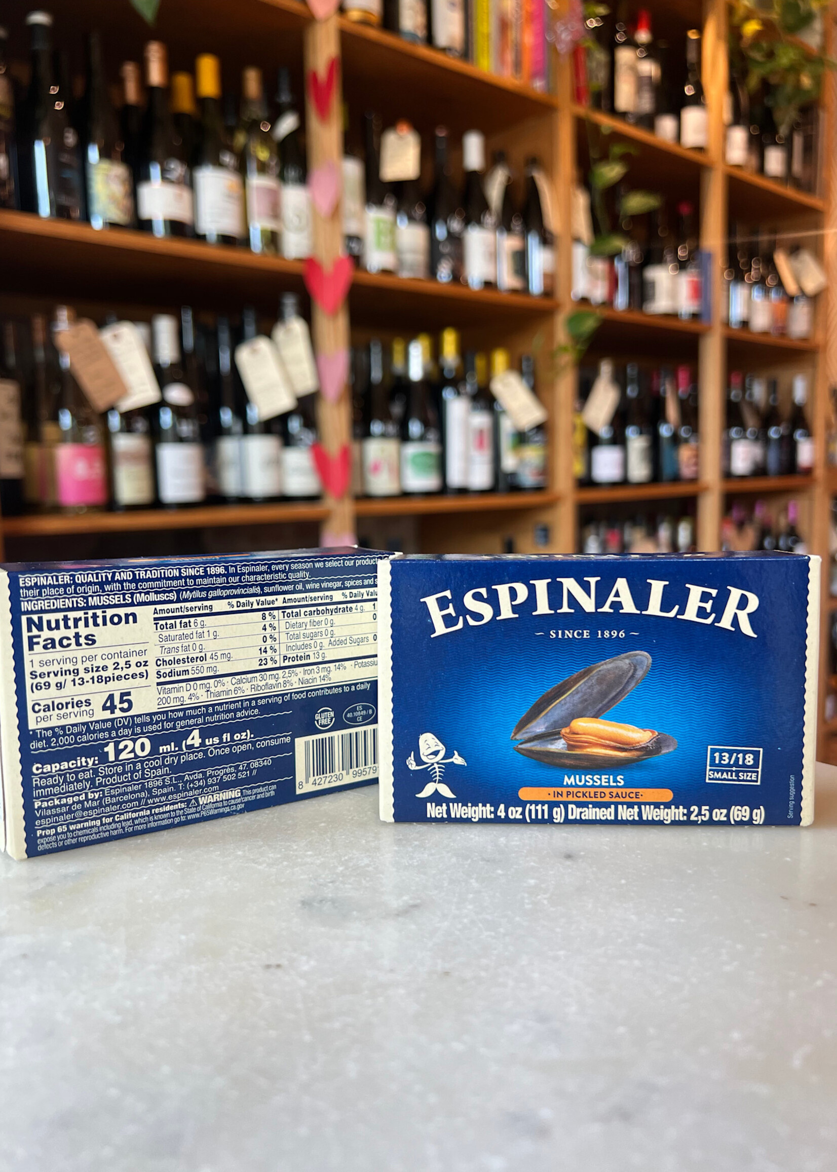 Espinaler Mussels in Pickled Sauce 4oz (111g)