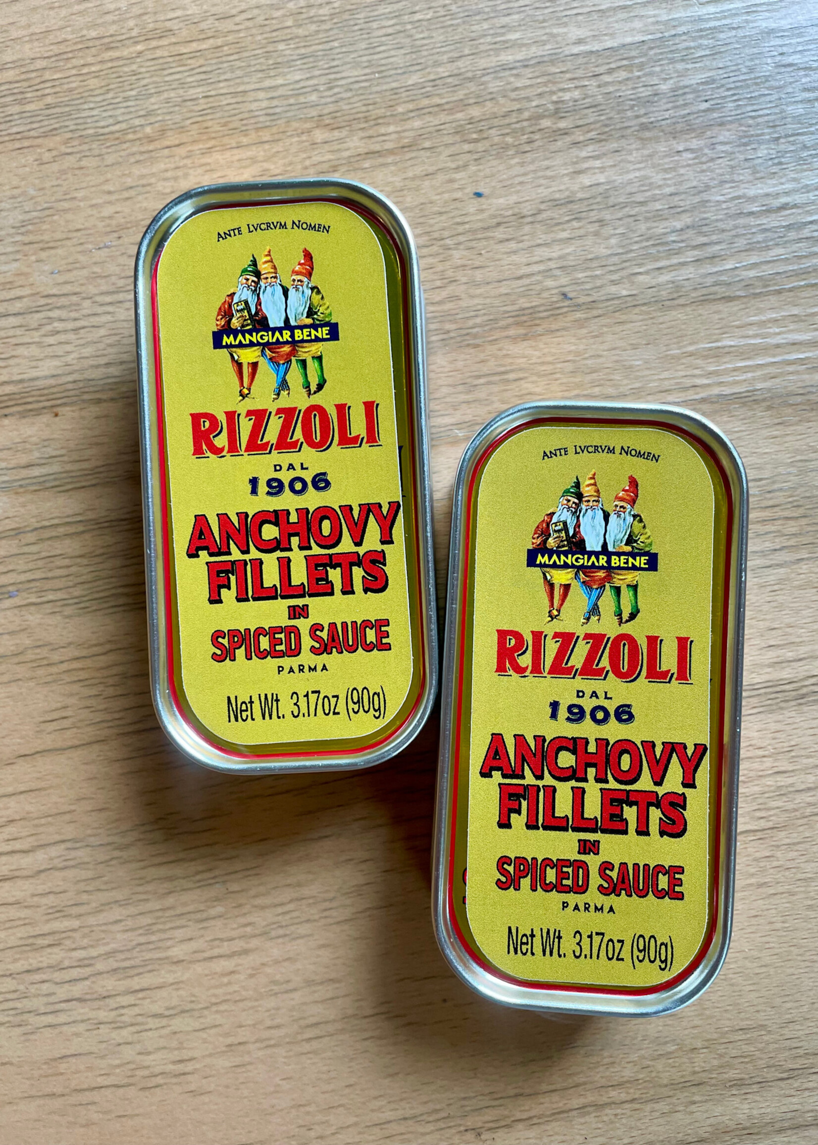 Rizzoli Anchovy Fillets in Spiced Sauce 3.17oz (90g)