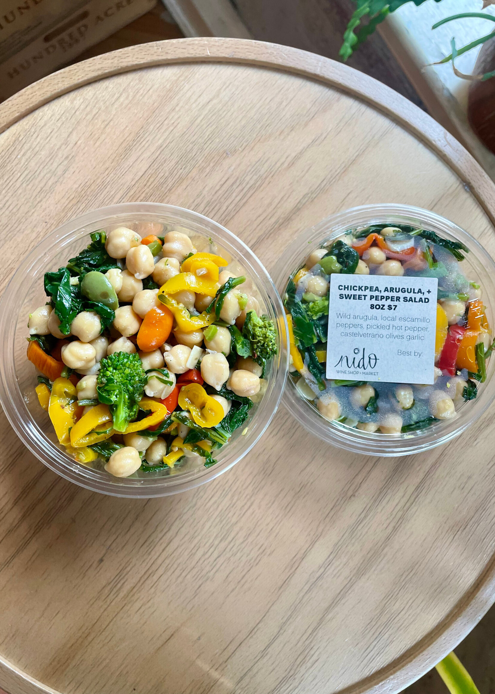 Chickpea, Arugula, Pepper Salad 16oz