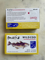 Matiz Wild Caught Eastern Atlantic Cod in Spanish Olive Oil 4.oz (111g)