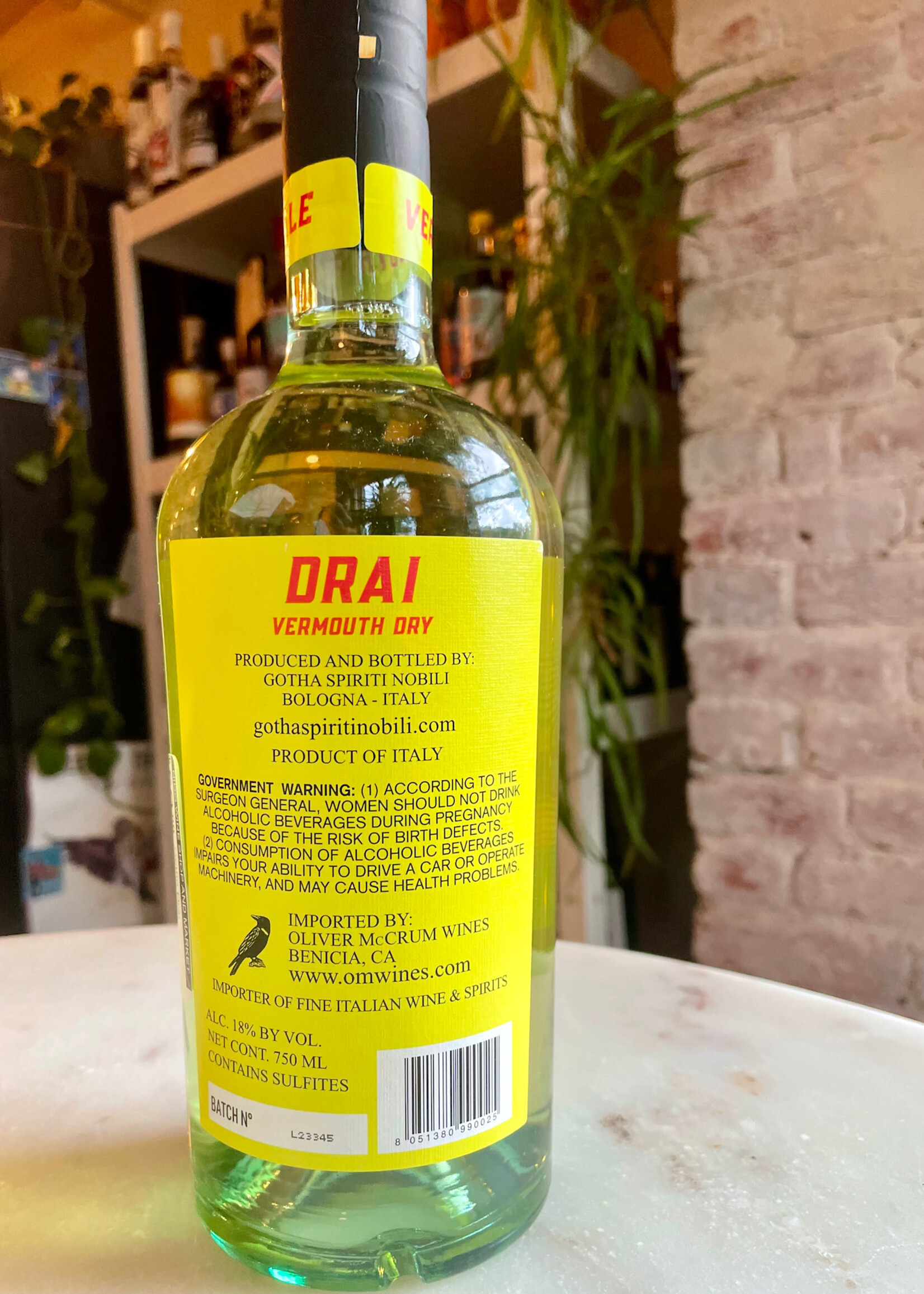 Gotha Drai Vermouth 750ml