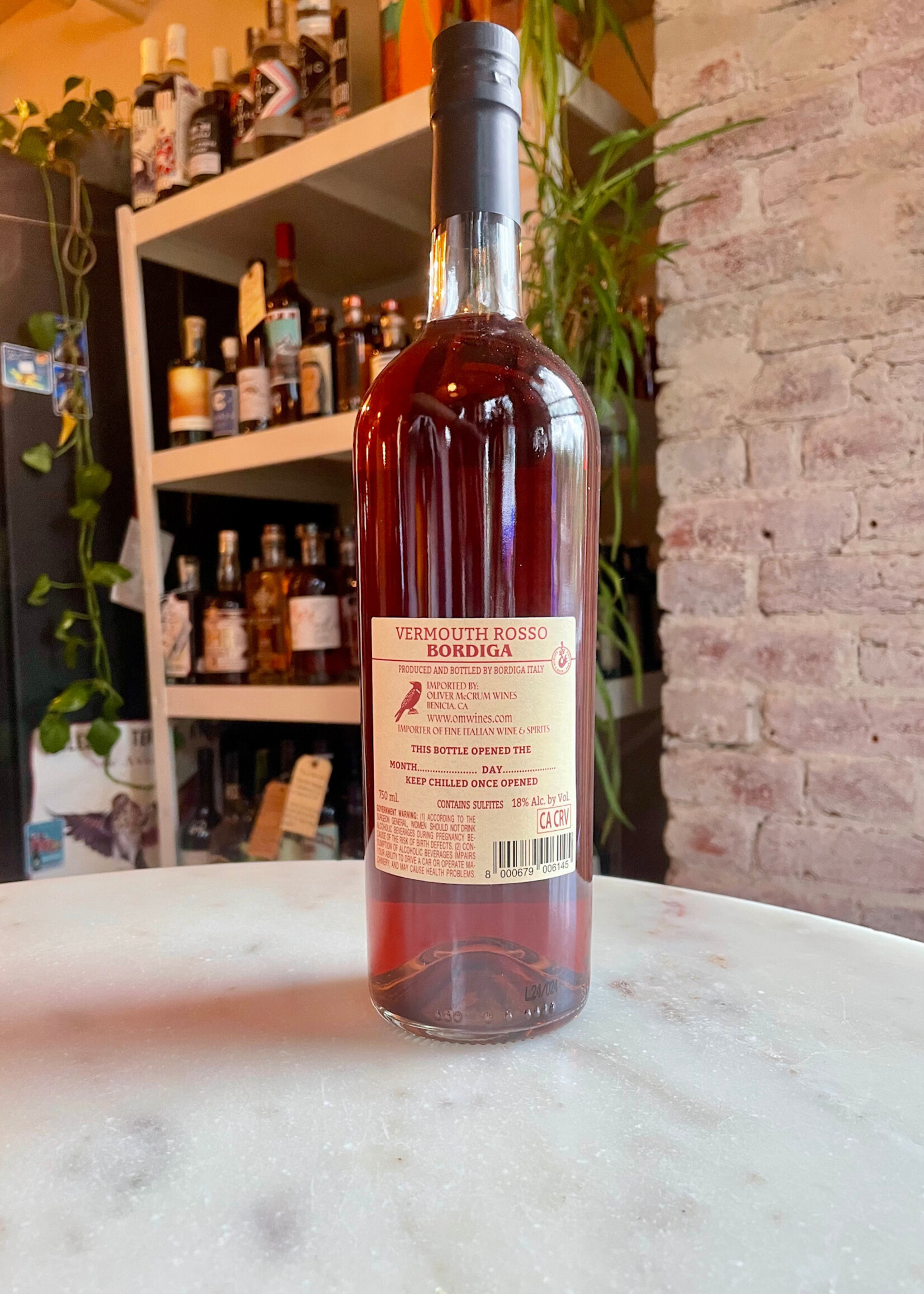 Bordiga Rosso Vermouth, Italy 750ml