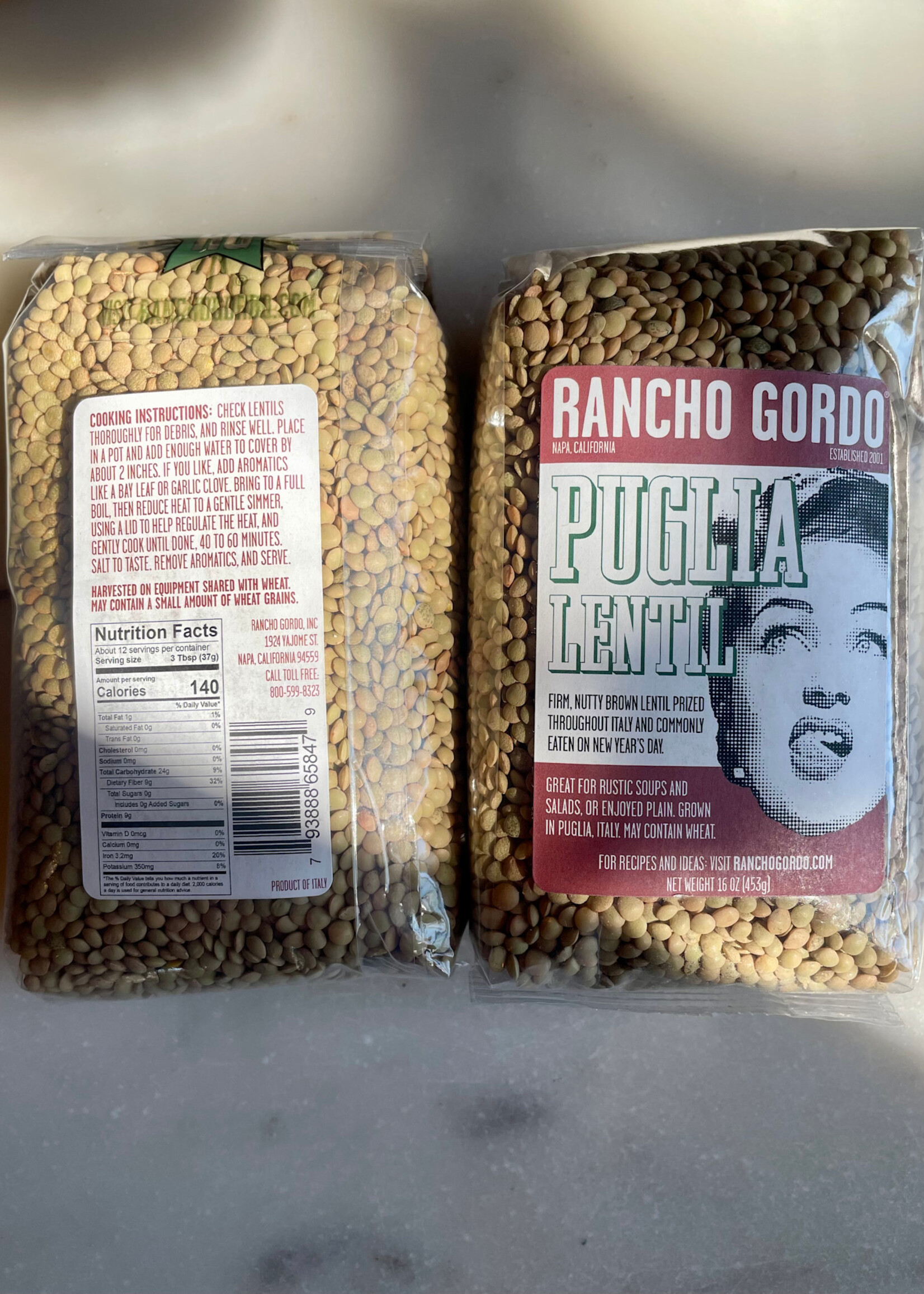 Rancho Gordo Puglia Lentils 16oz (435g)