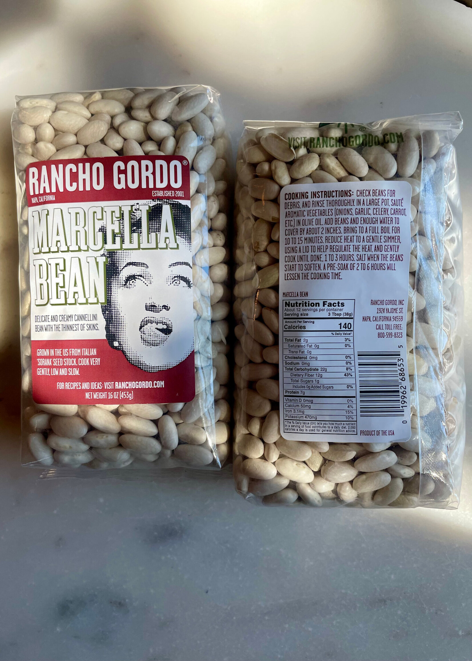 Rancho Gordo Marcella Hazan Cannellini Bean, Italy 16oz (435g)
