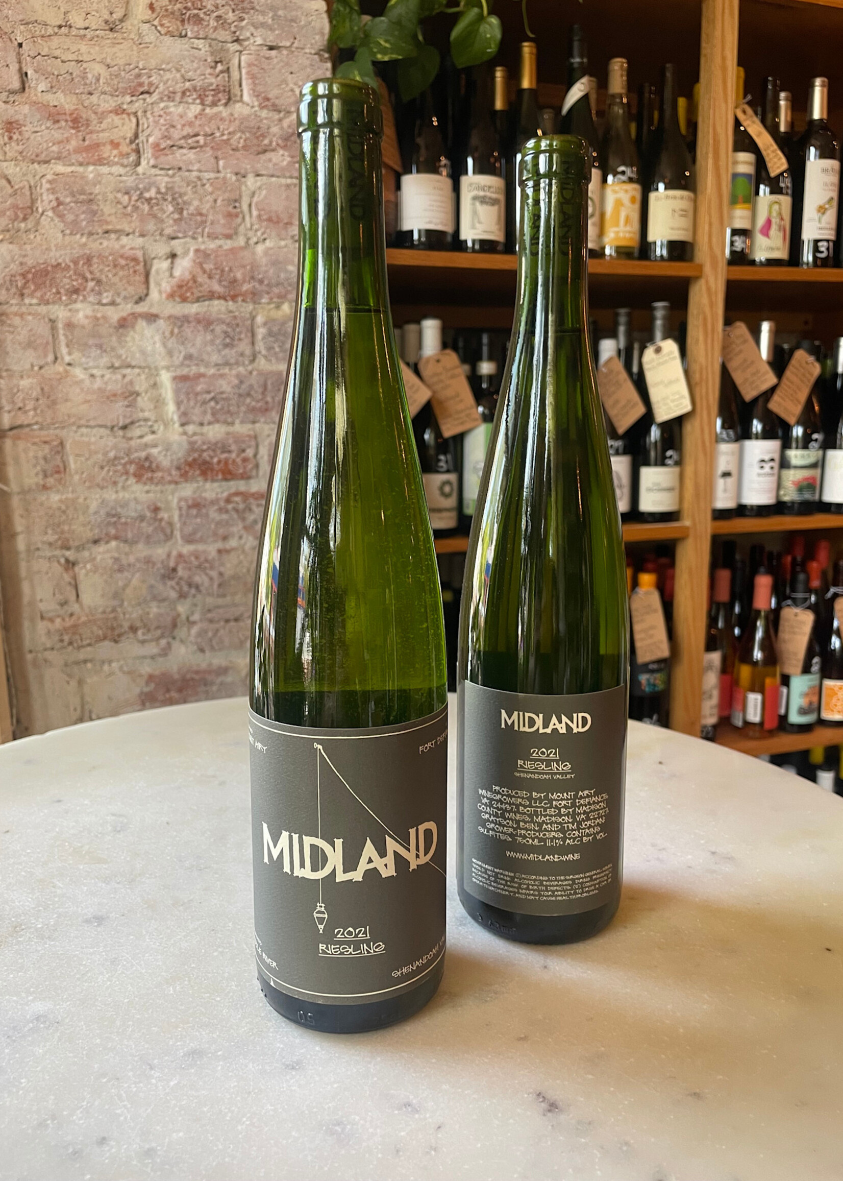 Midland, Riesling, Mount Airy Vineyard, Fort Defiance, Shenandoah Valley AVA , Virginia  2021 750ml