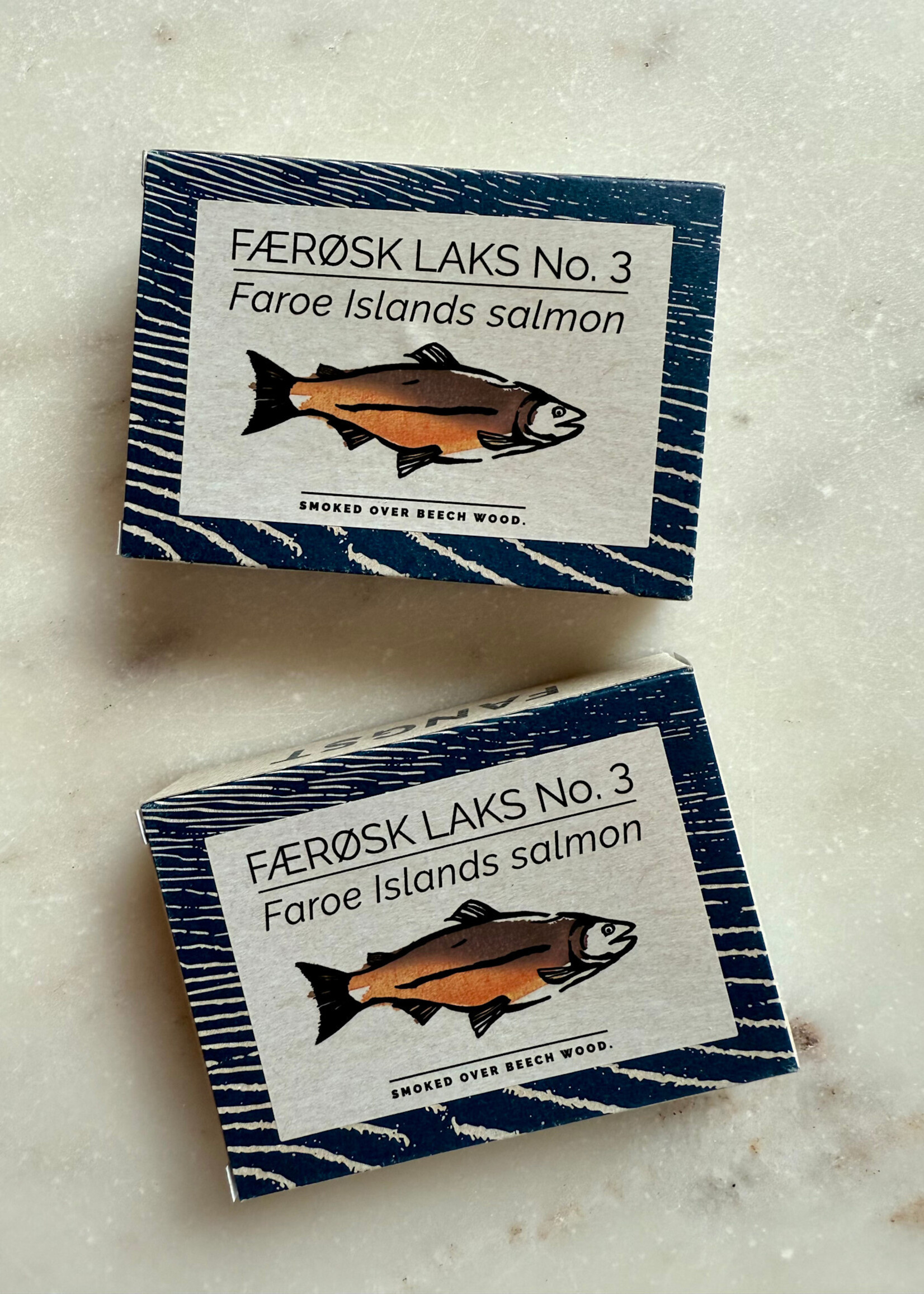 Fangst Færøsk Laks No.3Faroe Islands Salmon Beech Smoked in Cold Pressed Rapeseed Oil 110g