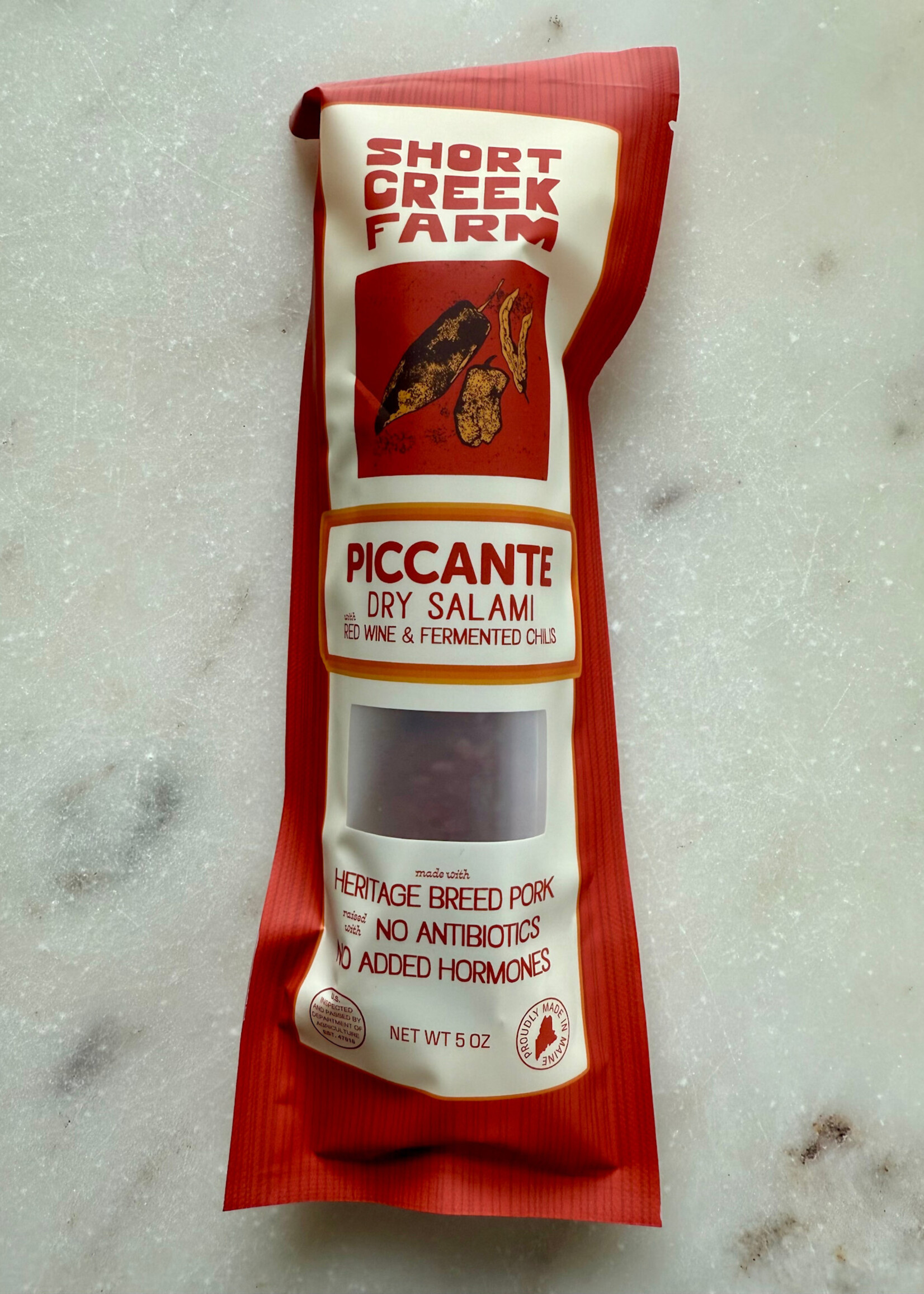 Short Creek Farm Piccante Dry Salami, Maine 5 oz