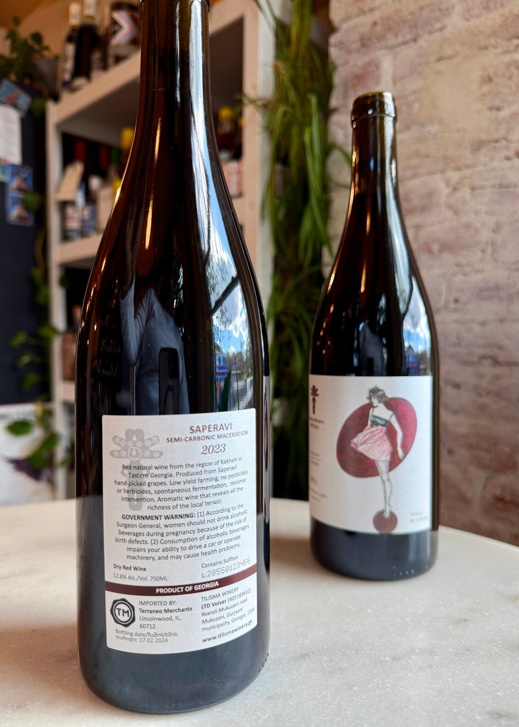 Tilisma Winery, “Girl” Semi Carbonic Qveri Saperavi, Kakheti, Mukuzani, Georgia 2022 750ml